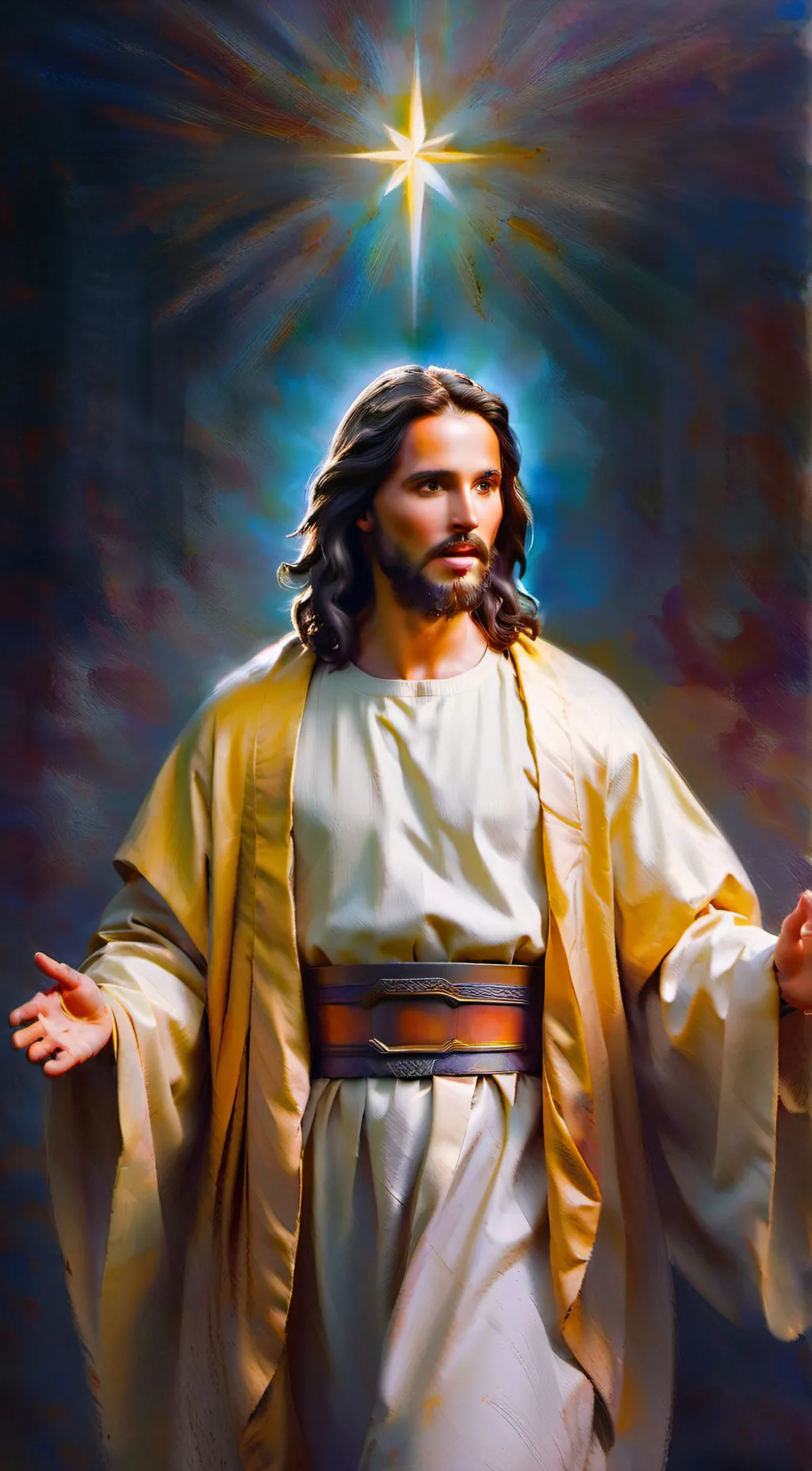 ai character: Jesus background