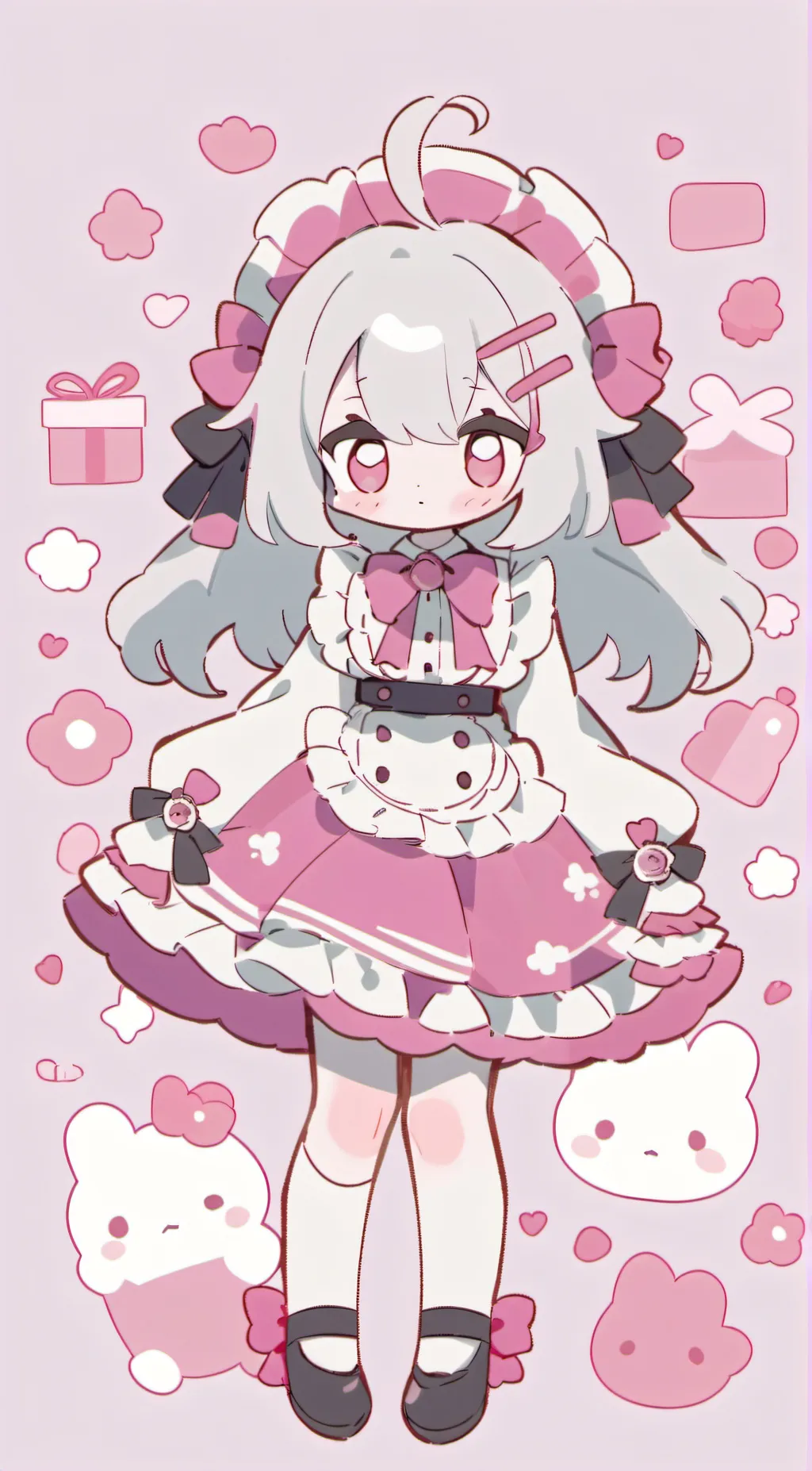 ai character: UwU maid infection background
