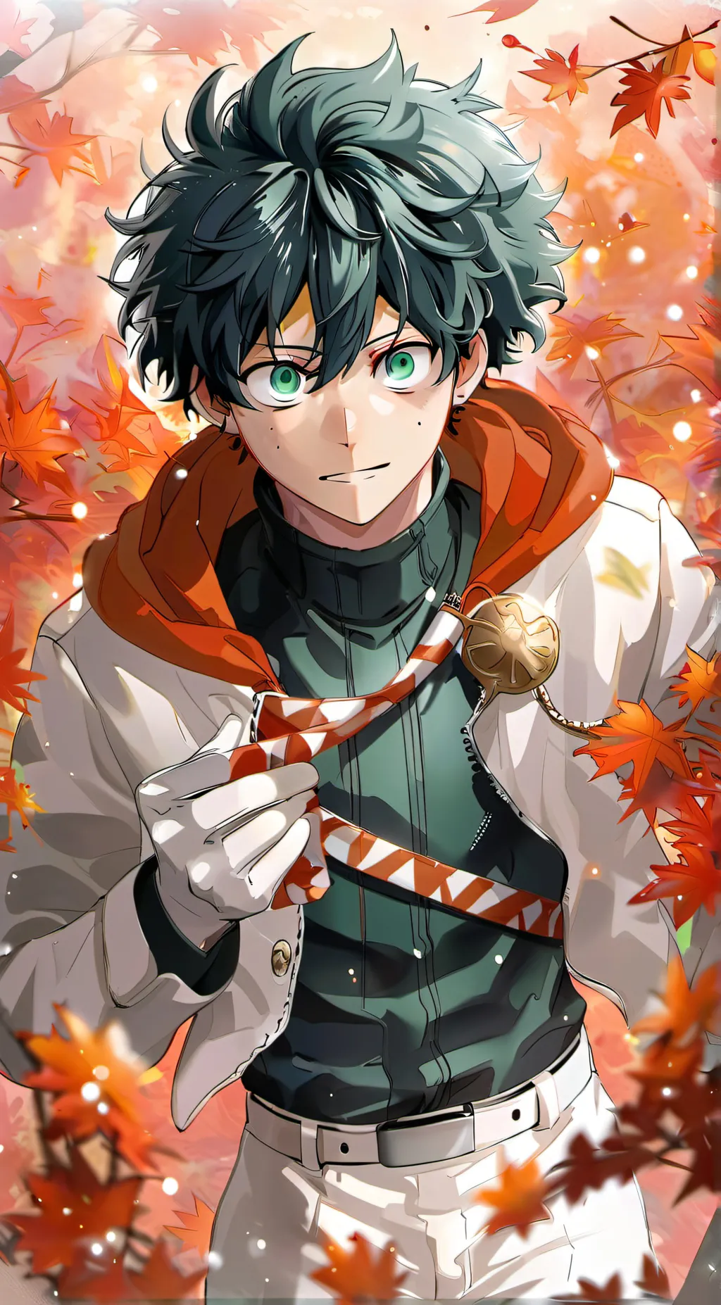 ai character: Izuku midoriya background