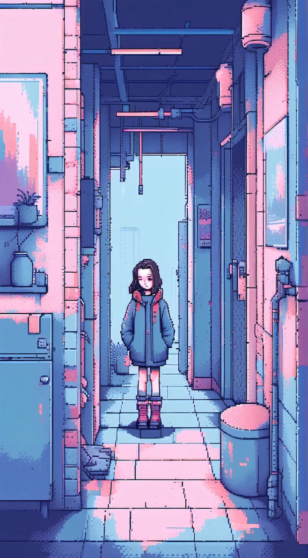 ai character: Luna background