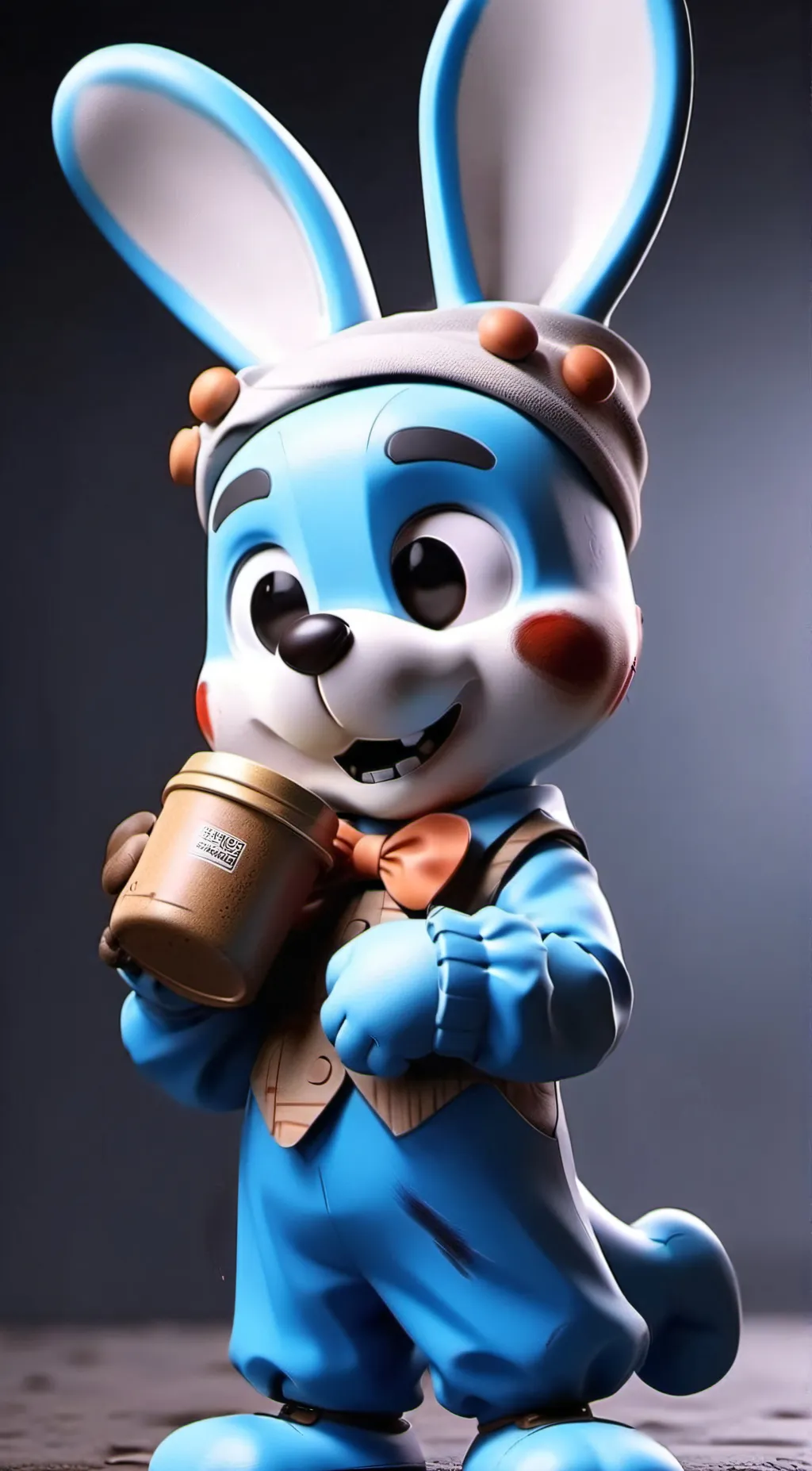 ai character: toy bonnie background