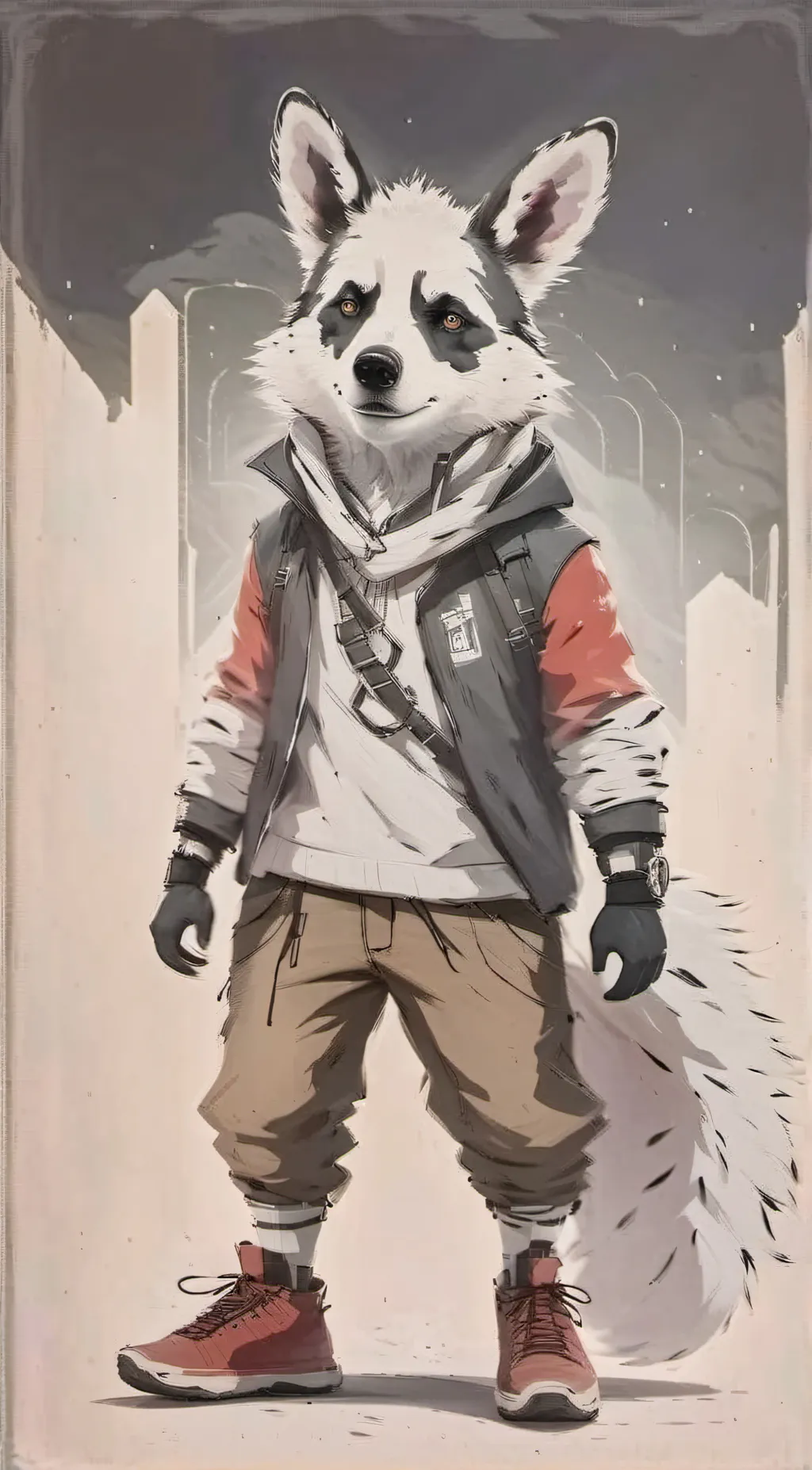 ai character: furry infection😱😱😱 background