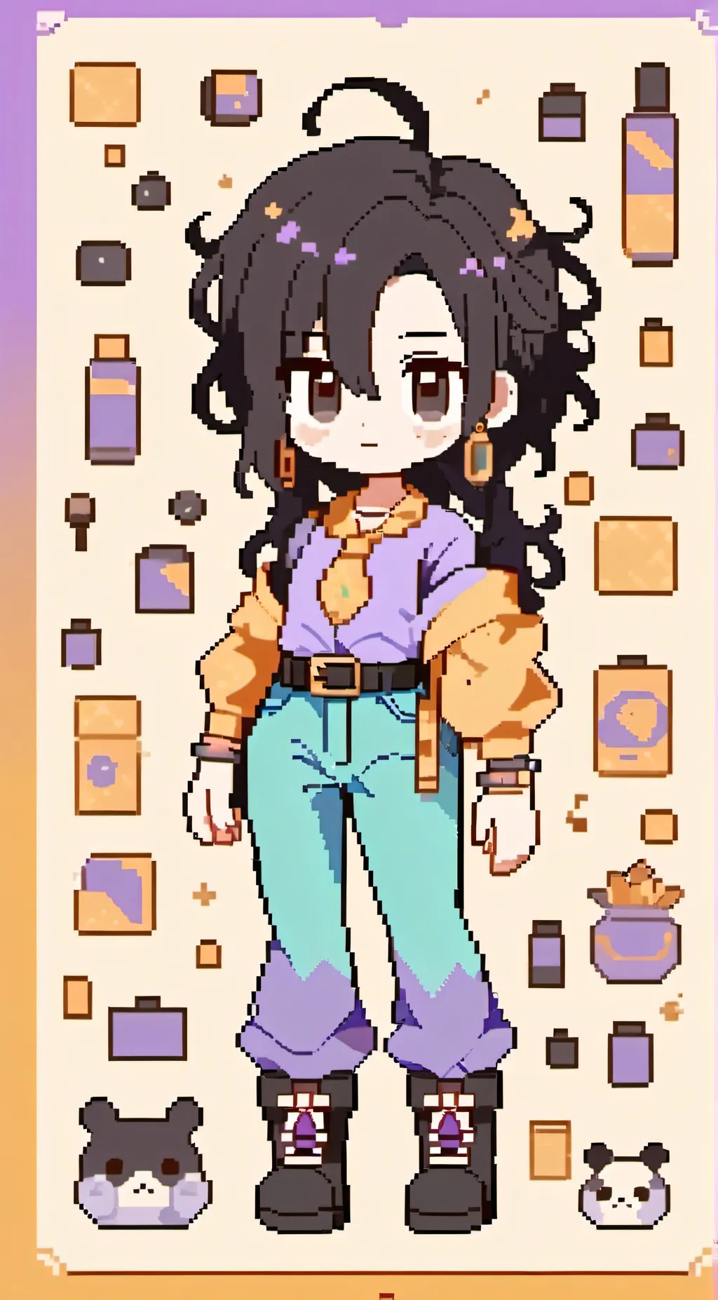 ai character: jjba Christmas background