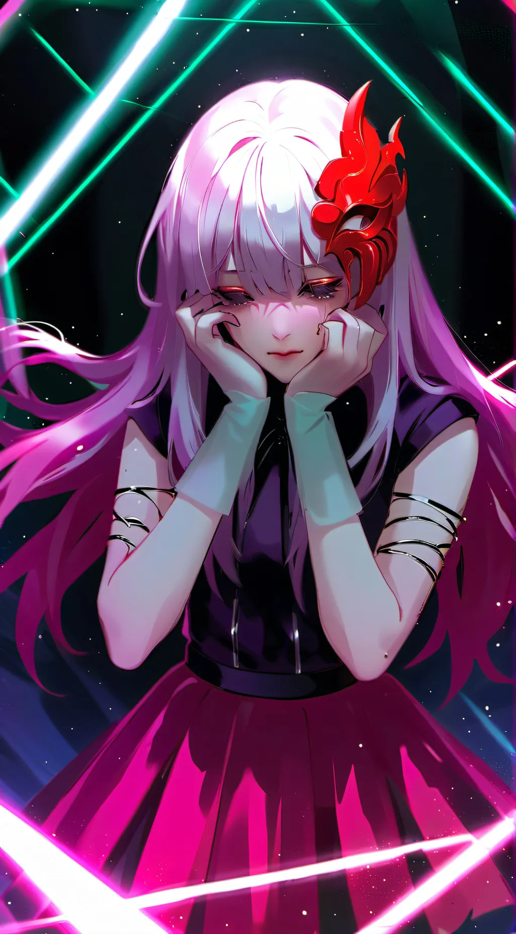 ai character: The Girl background