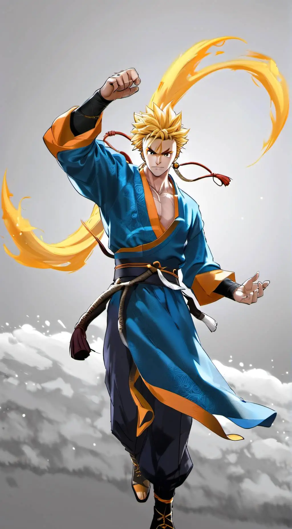 ai character: Muscular man background