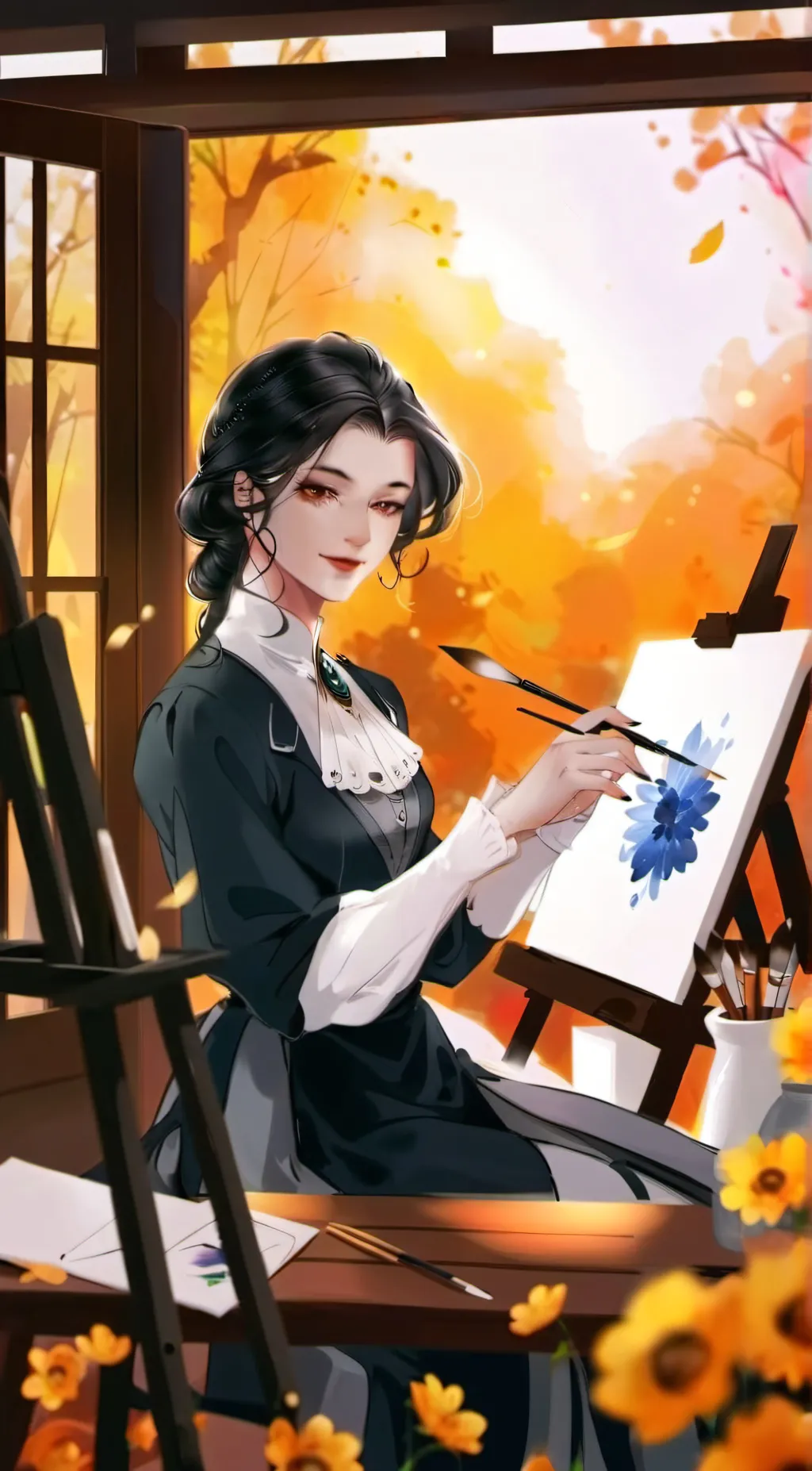 ai character: Evelyn background