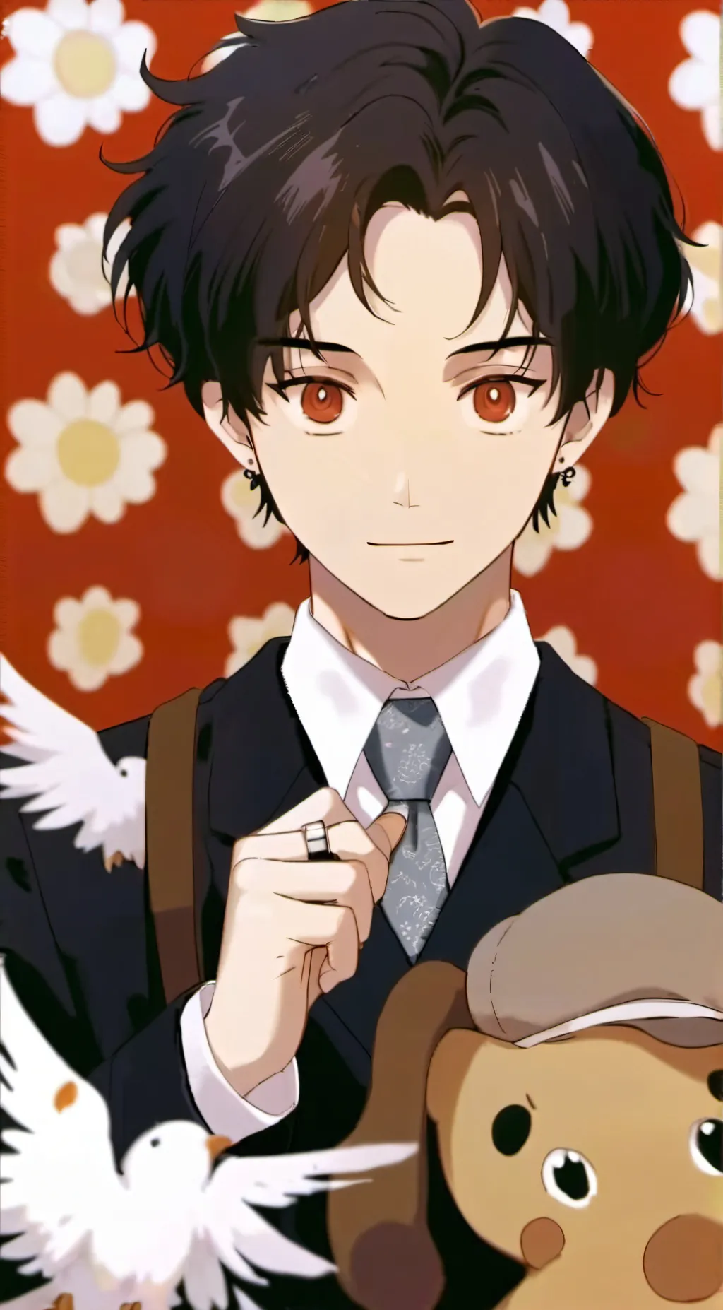 ai character: Pokemon red background