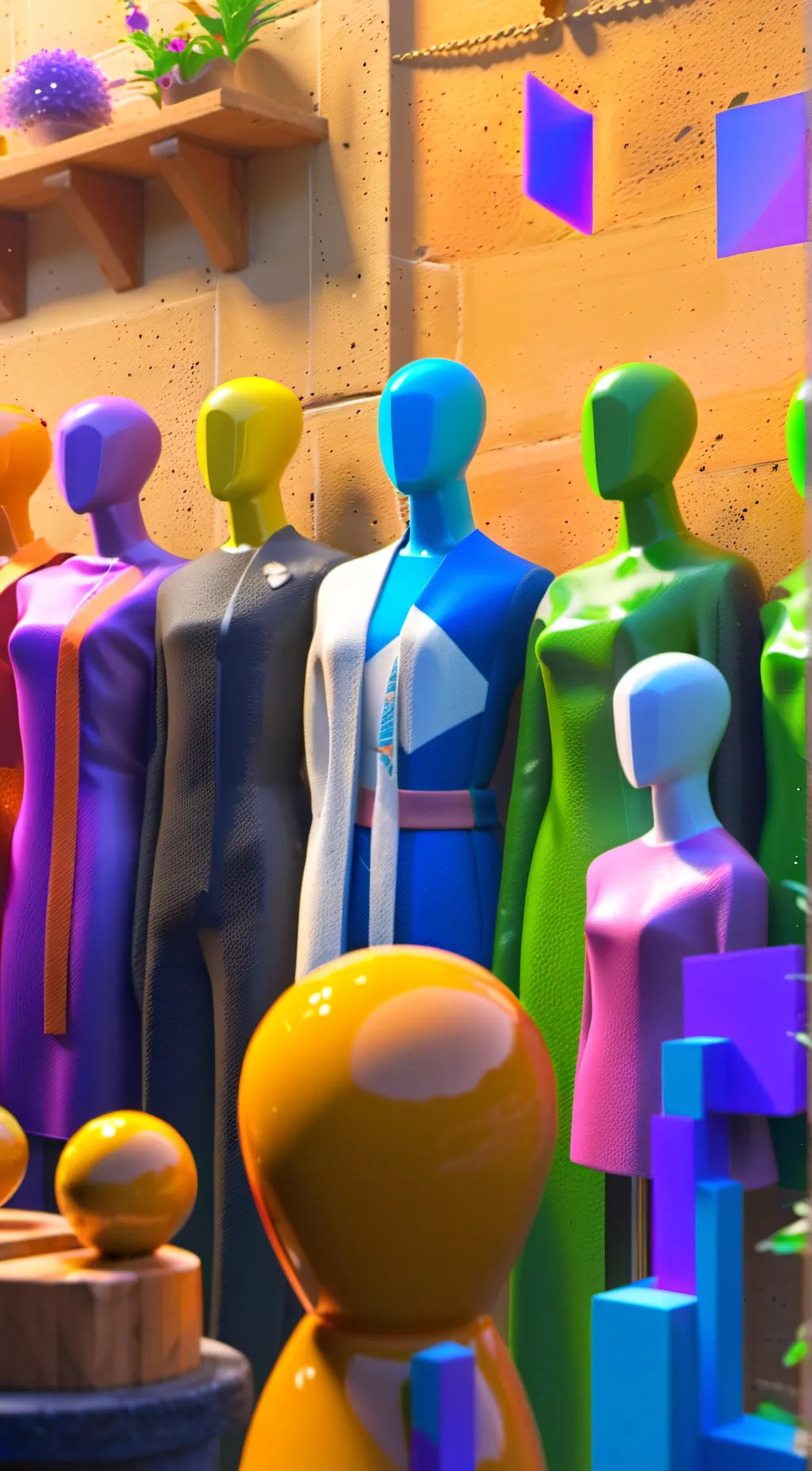 ai character: Dummy background