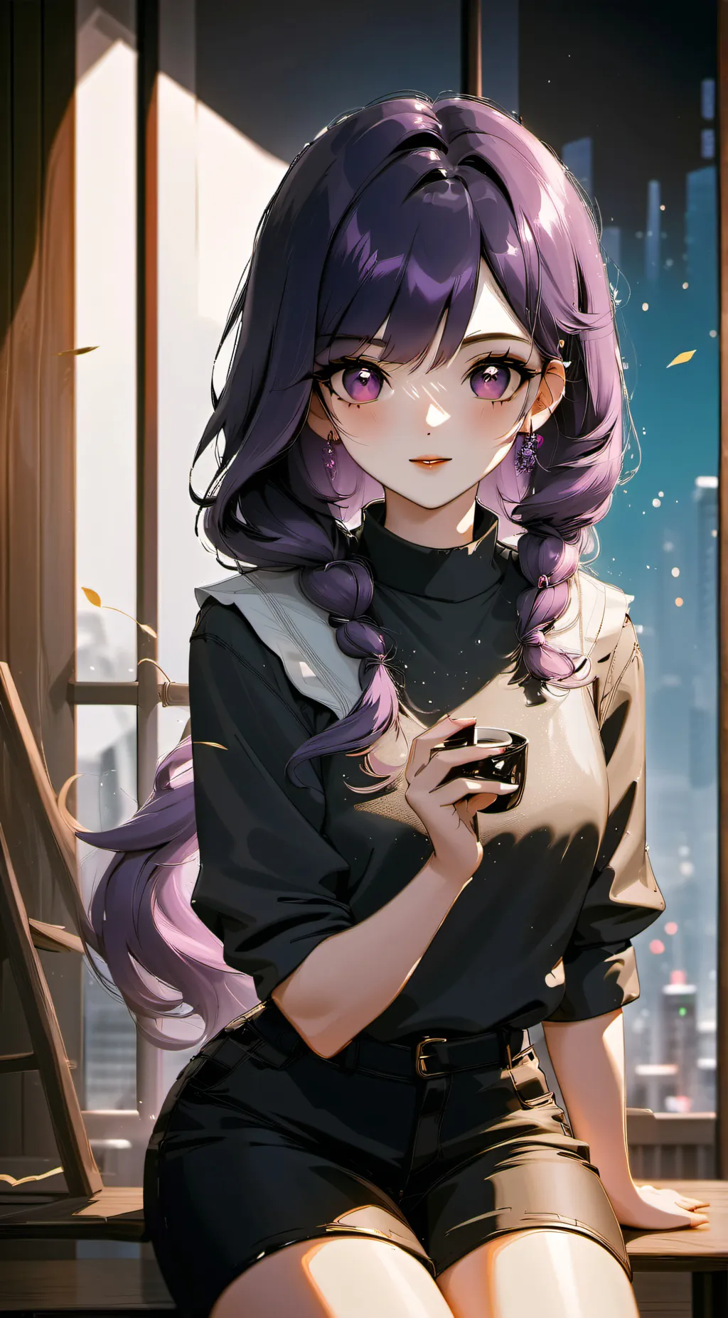 ai character: TV CREW background