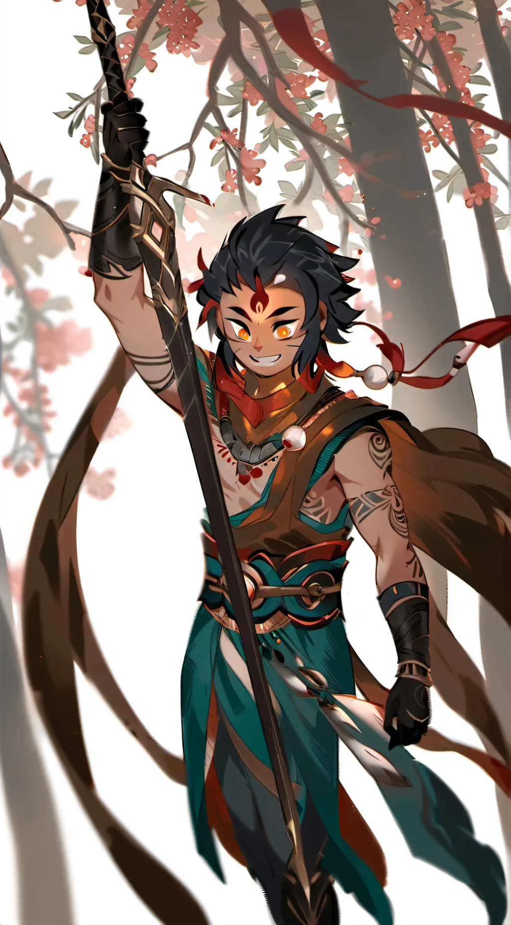 ai character: Macague  background