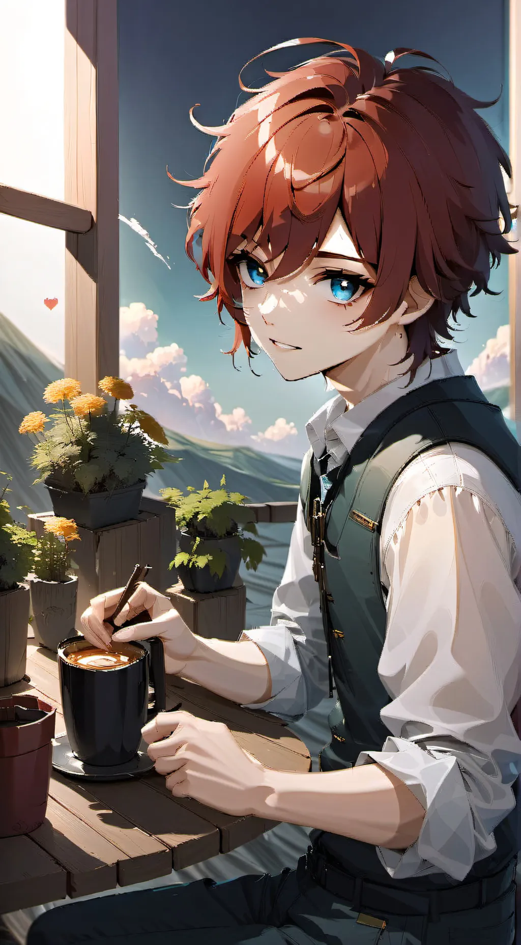 ai character: leo background