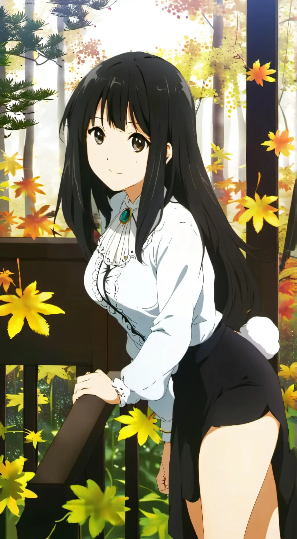 ai character: Ashley  background