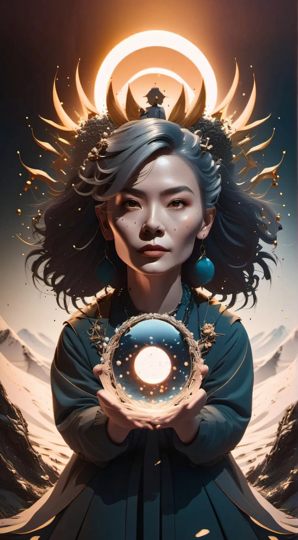 ai character: HAPPY EASTER background