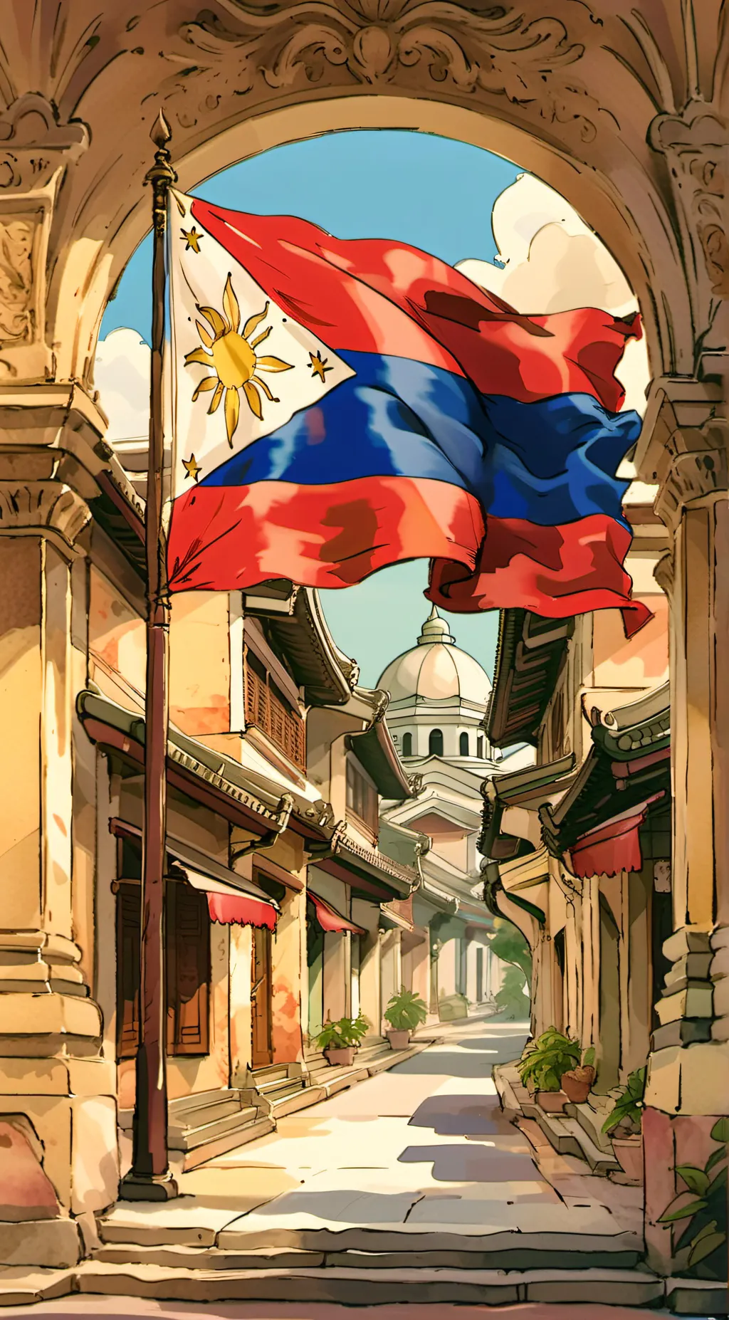 ai character: philippines background