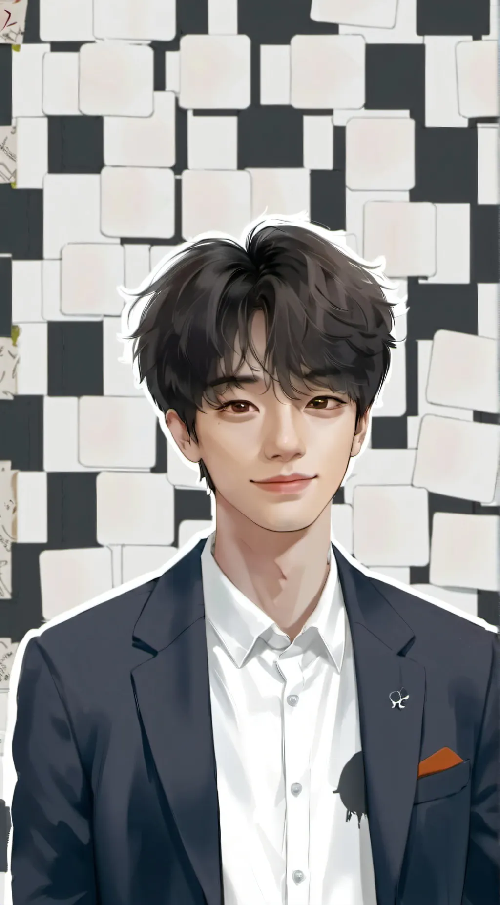 ai character: ash background