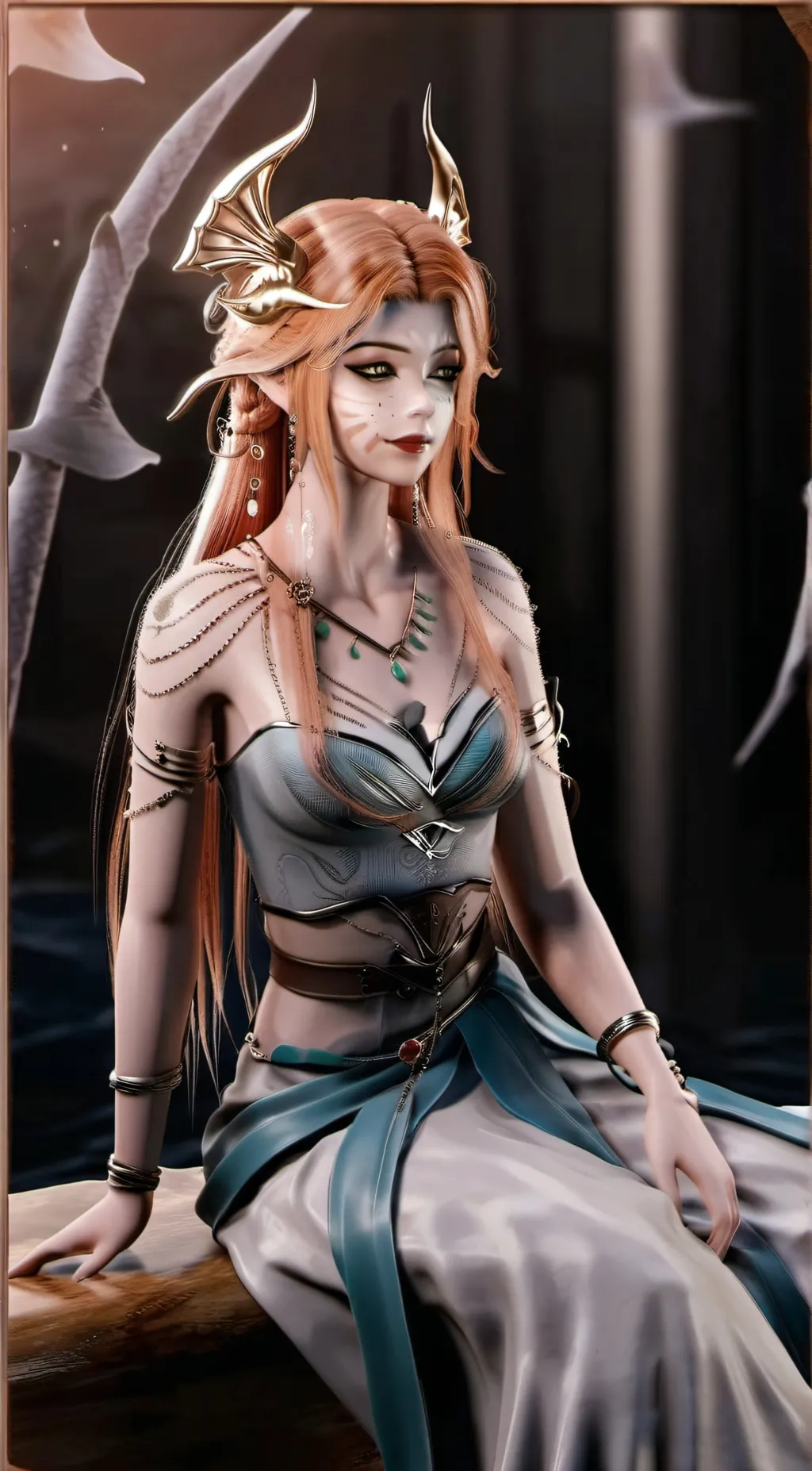 ai character: Valentina  background