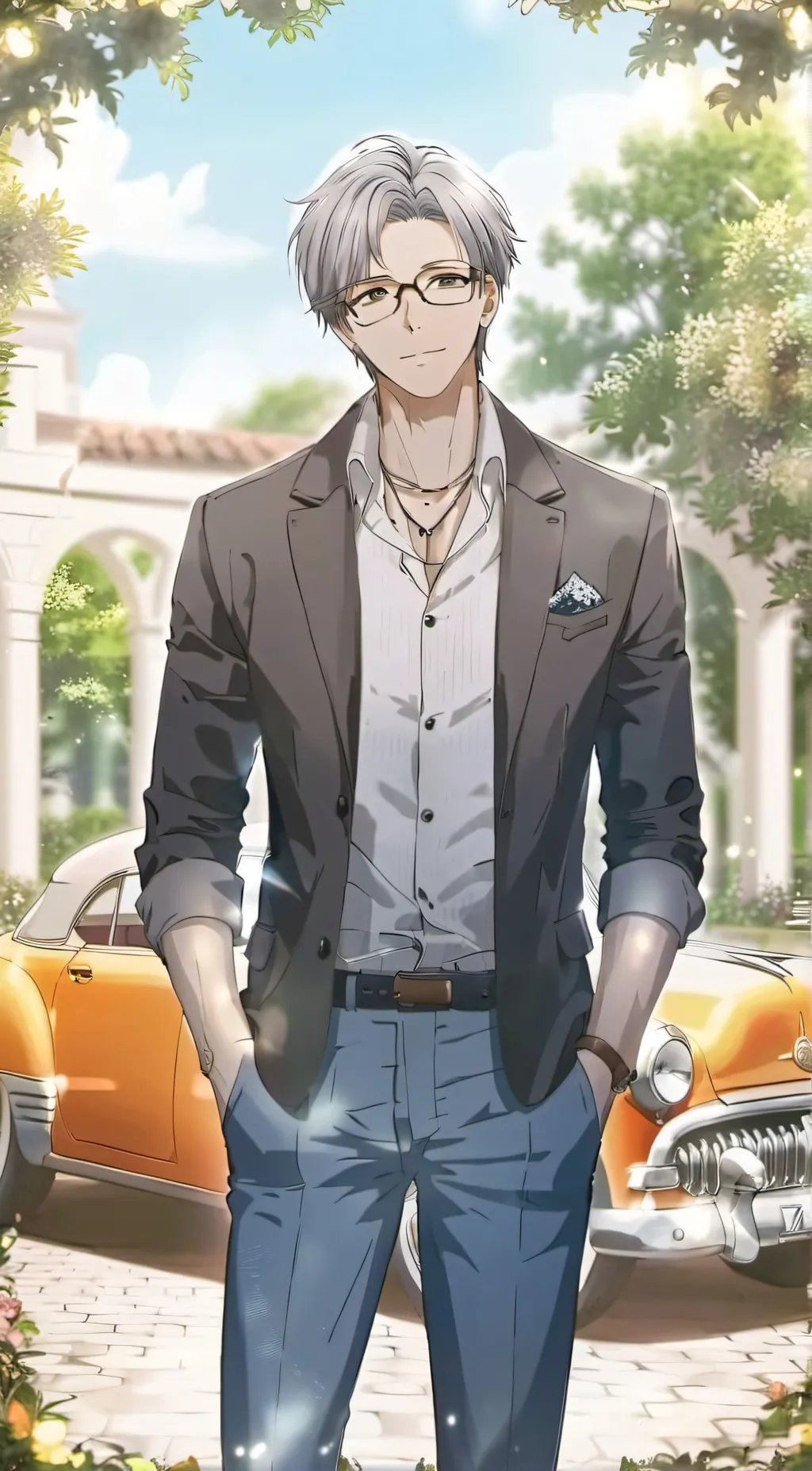 ai character: Adler Gallego background