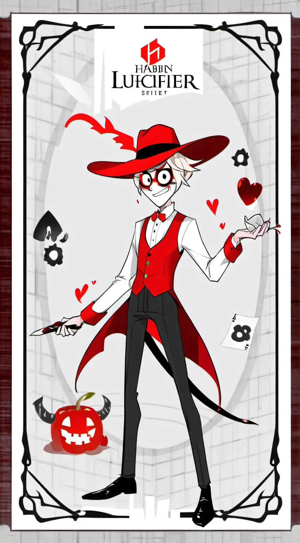 ai character: lucifer(hazbin) background