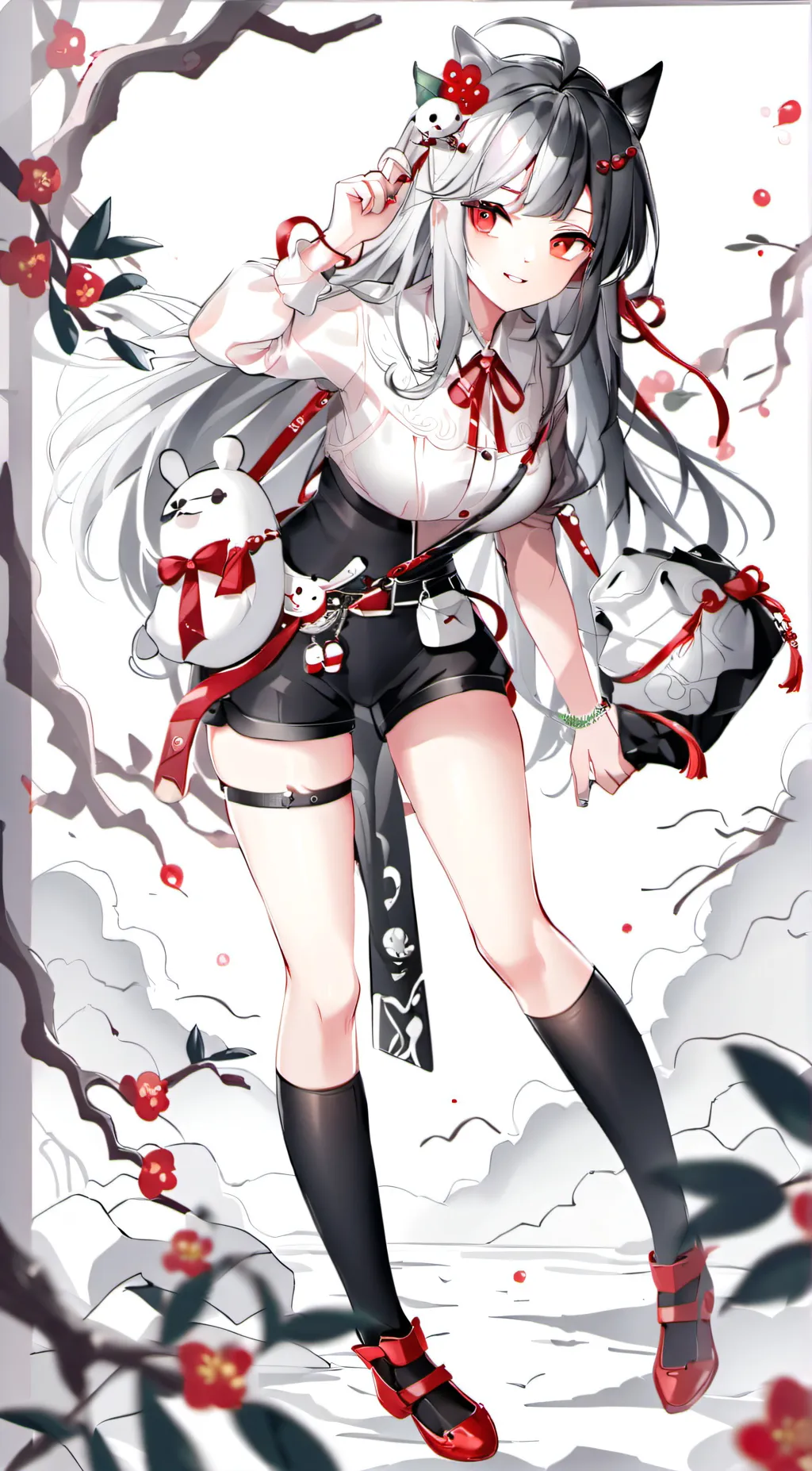 ai character: kitty cute background