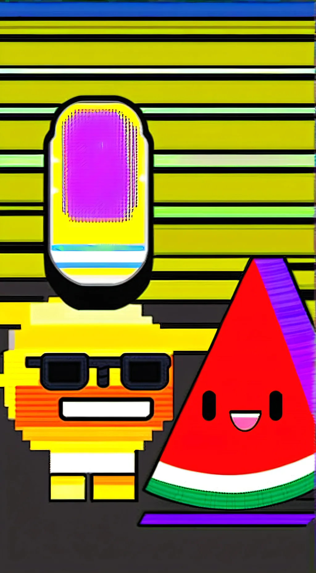 ai character: sunny and melon  background