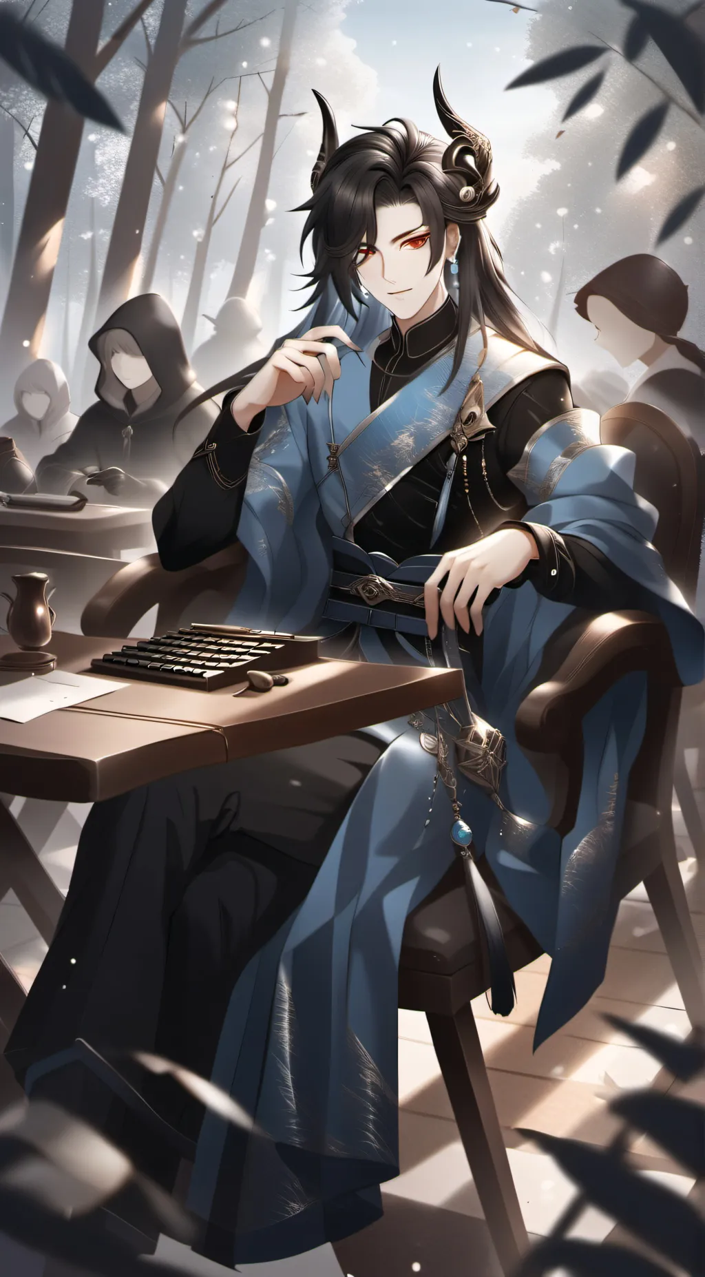 ai character: Blake  background