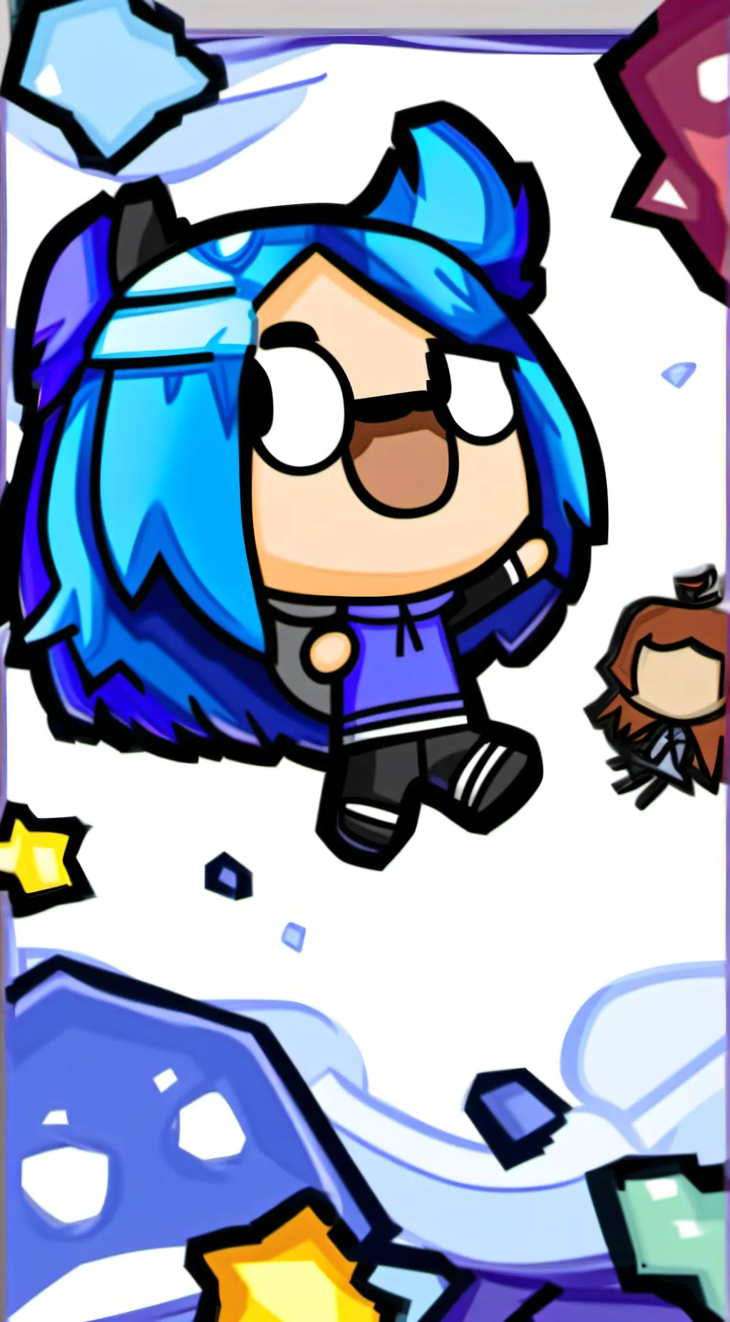 ai character: It's funneh  background