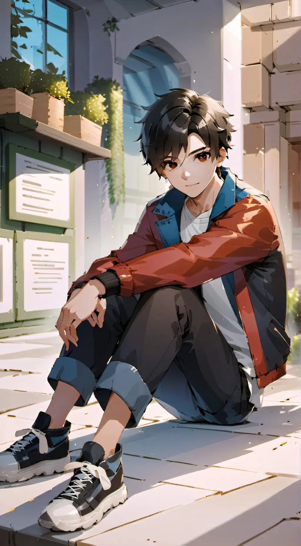 ai character: Leo background