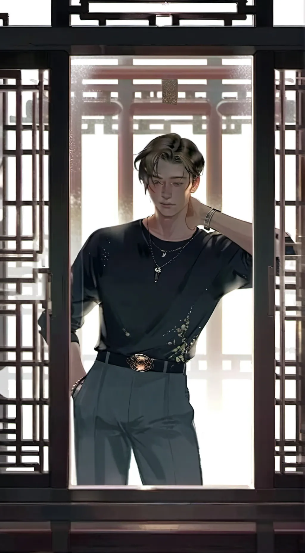 ai character: Aaron  background