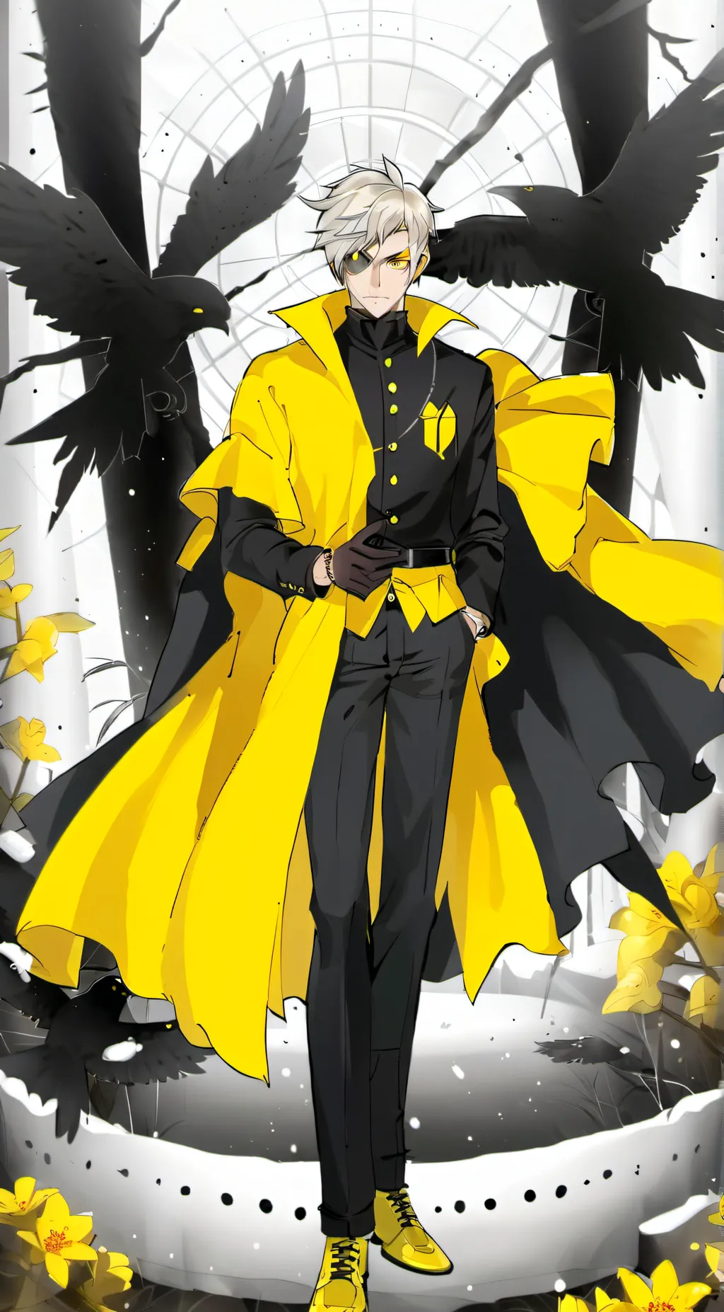 ai character: Glitcher background