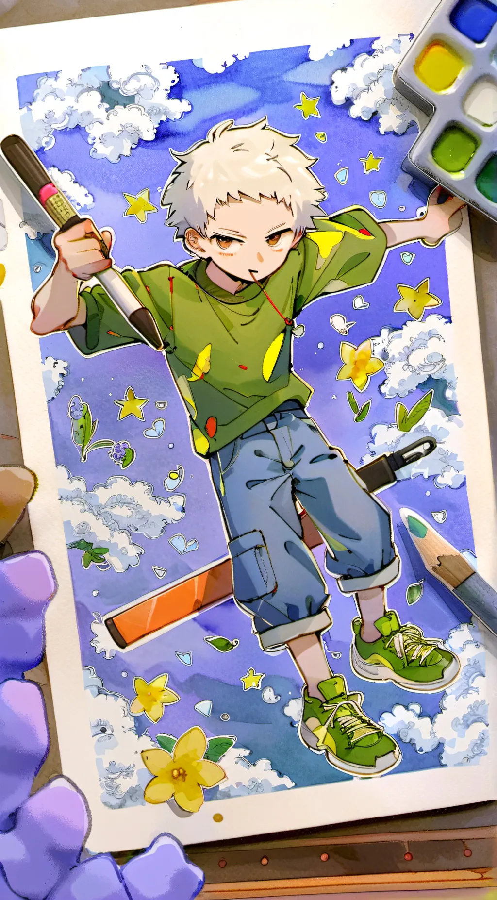 ai character: baldi background