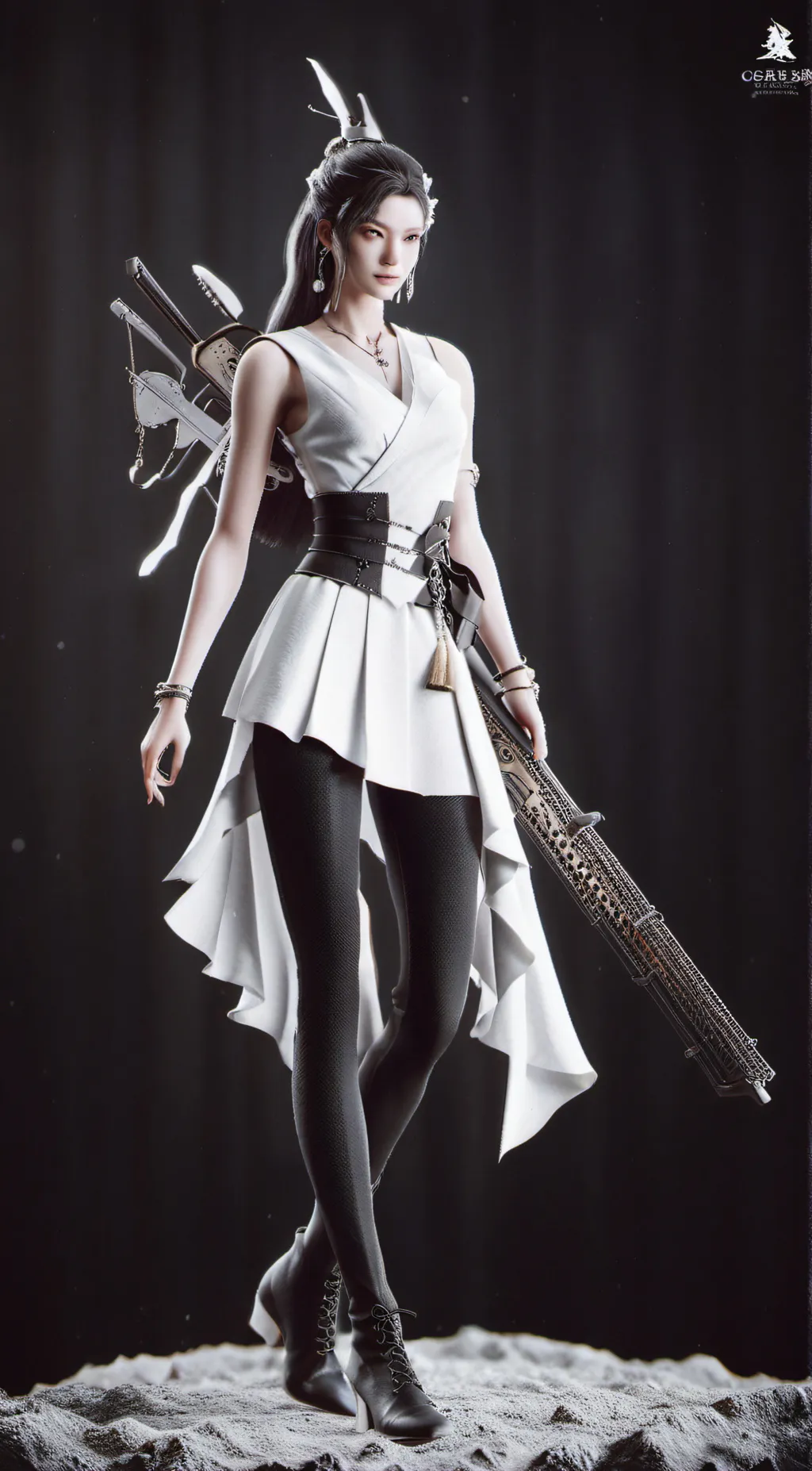 ai character: april(*￣︶￣) background