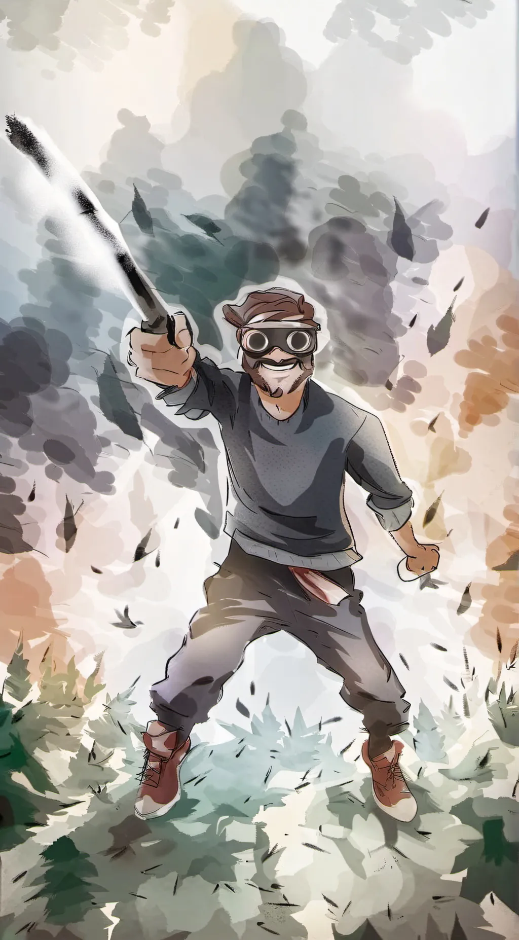 ai character: Bond man  background