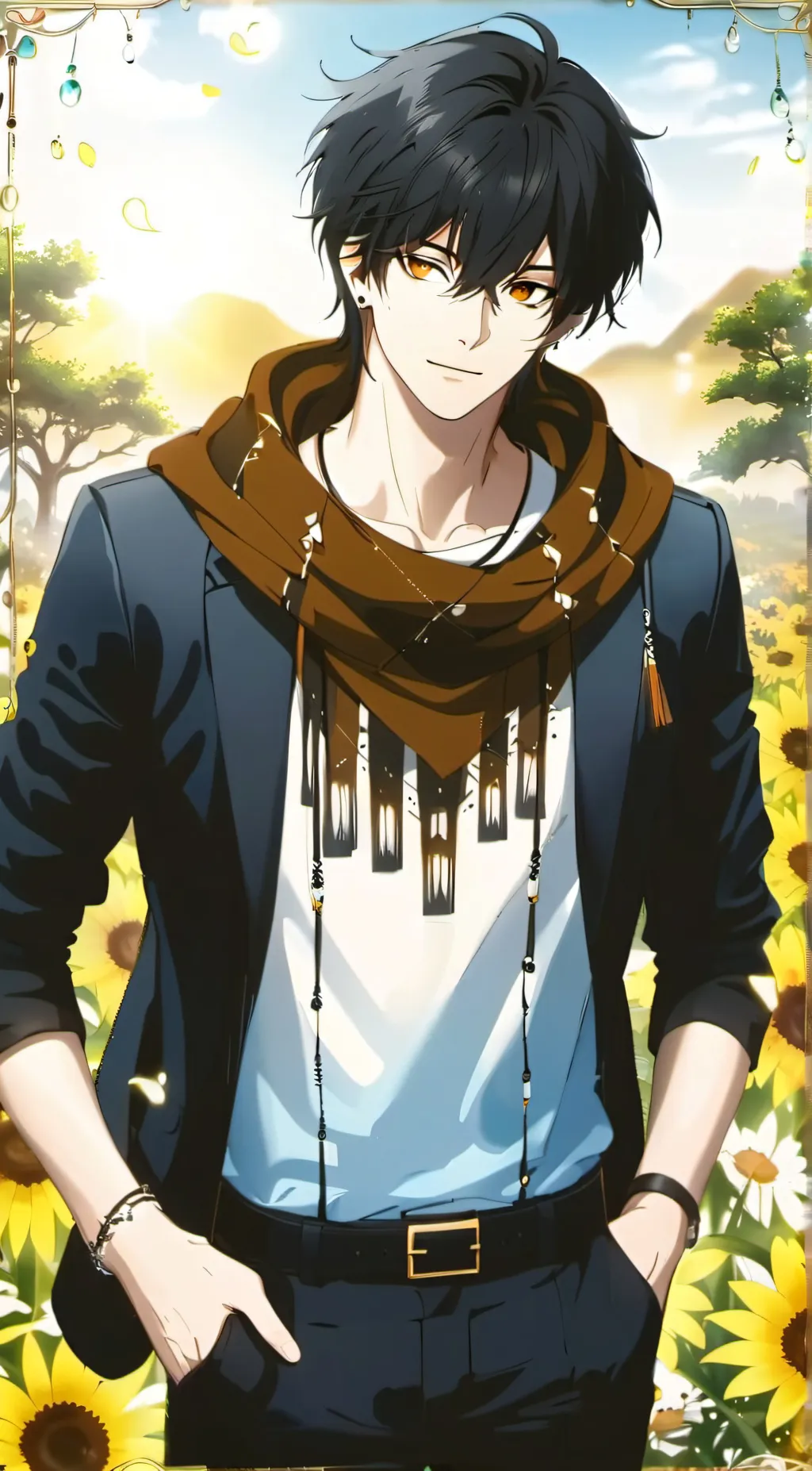 ai character: Leo background