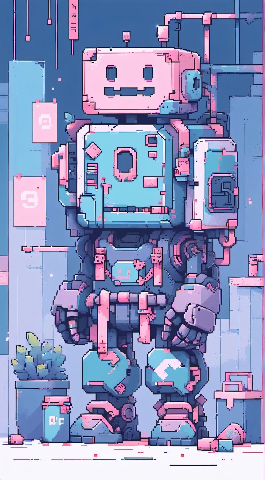 ai character: MATH 😈 background