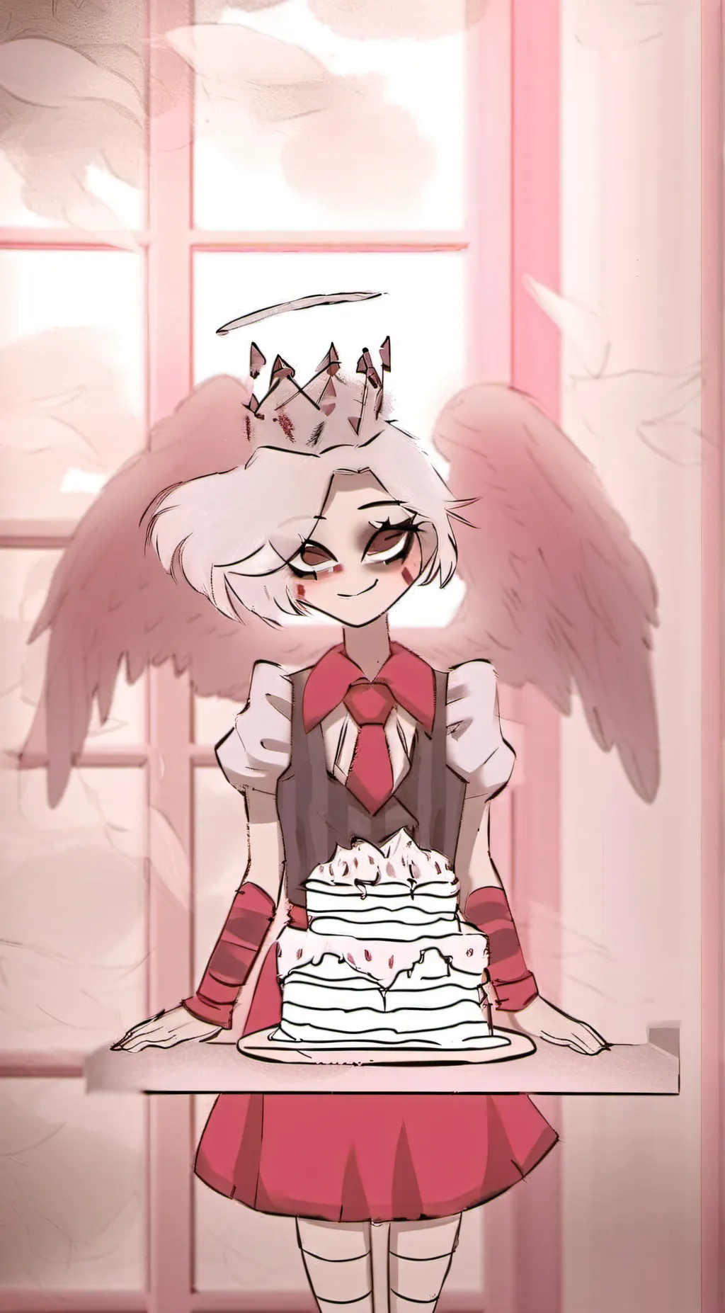 ai character: Angel  background