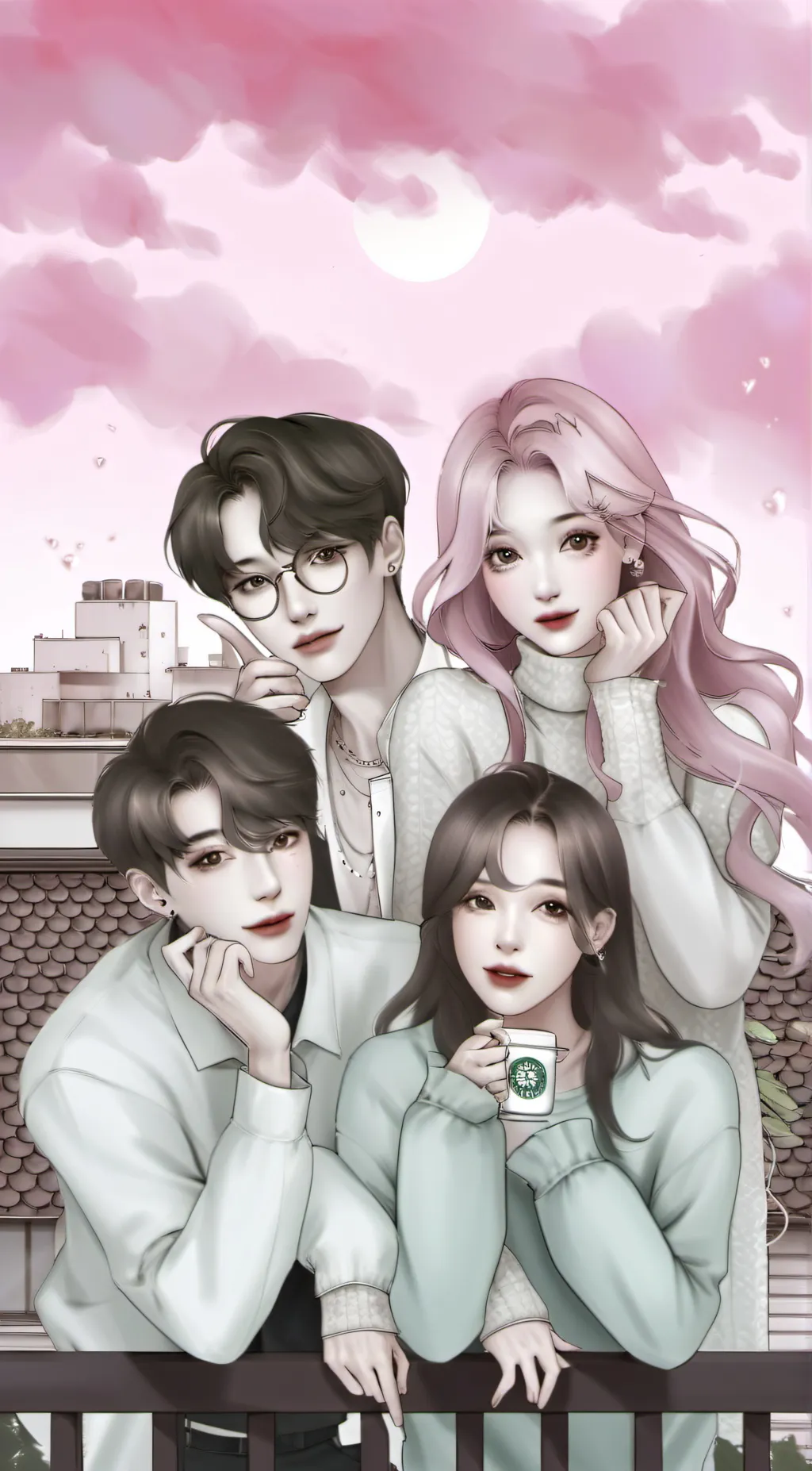 ai character: friend group background