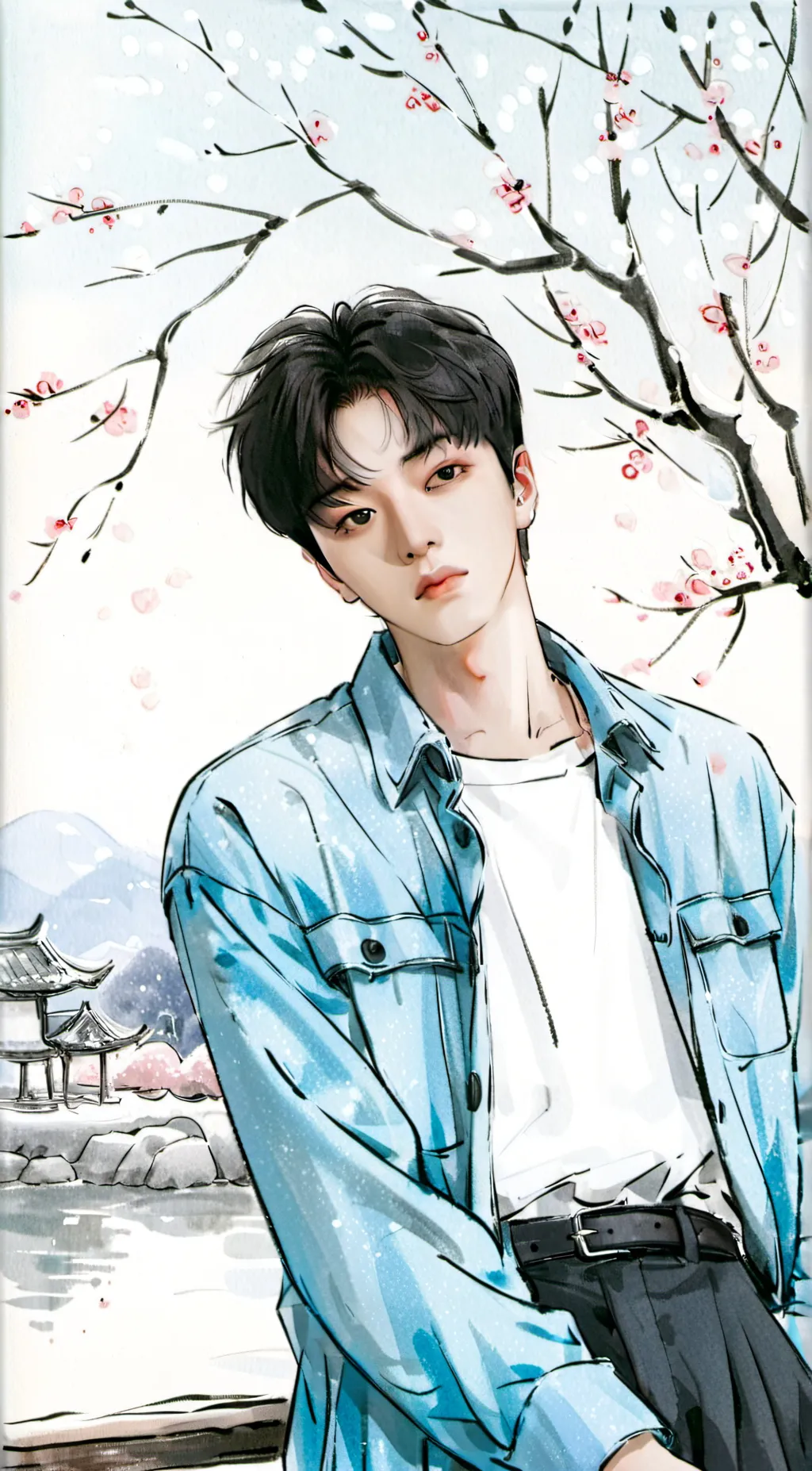 ai character: Jay(enhypen)  background