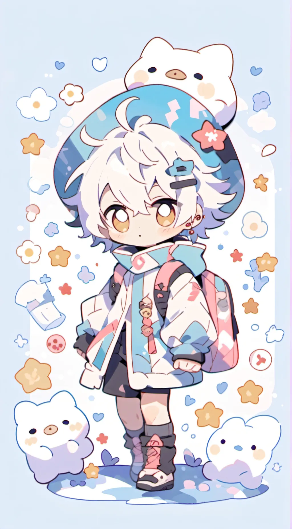 ai character: BABYBAKUGO background