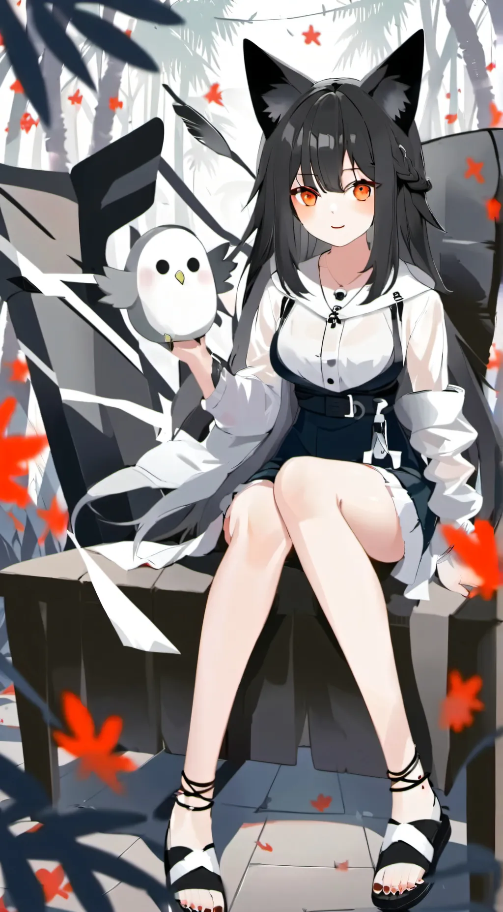 ai character: crystal background