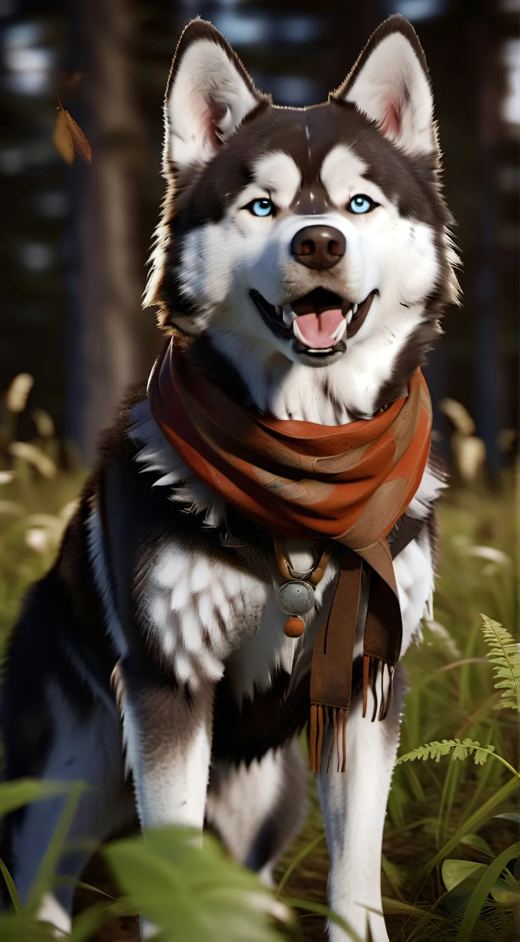 ai character: Zelda The Husky background