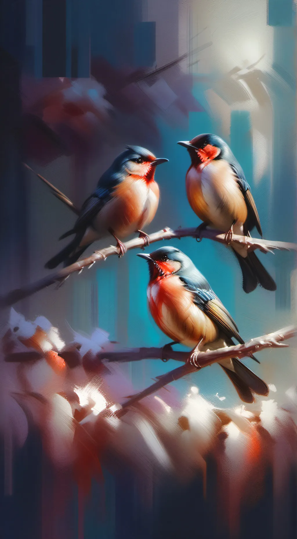 ai character: FEATHER FAMILY background