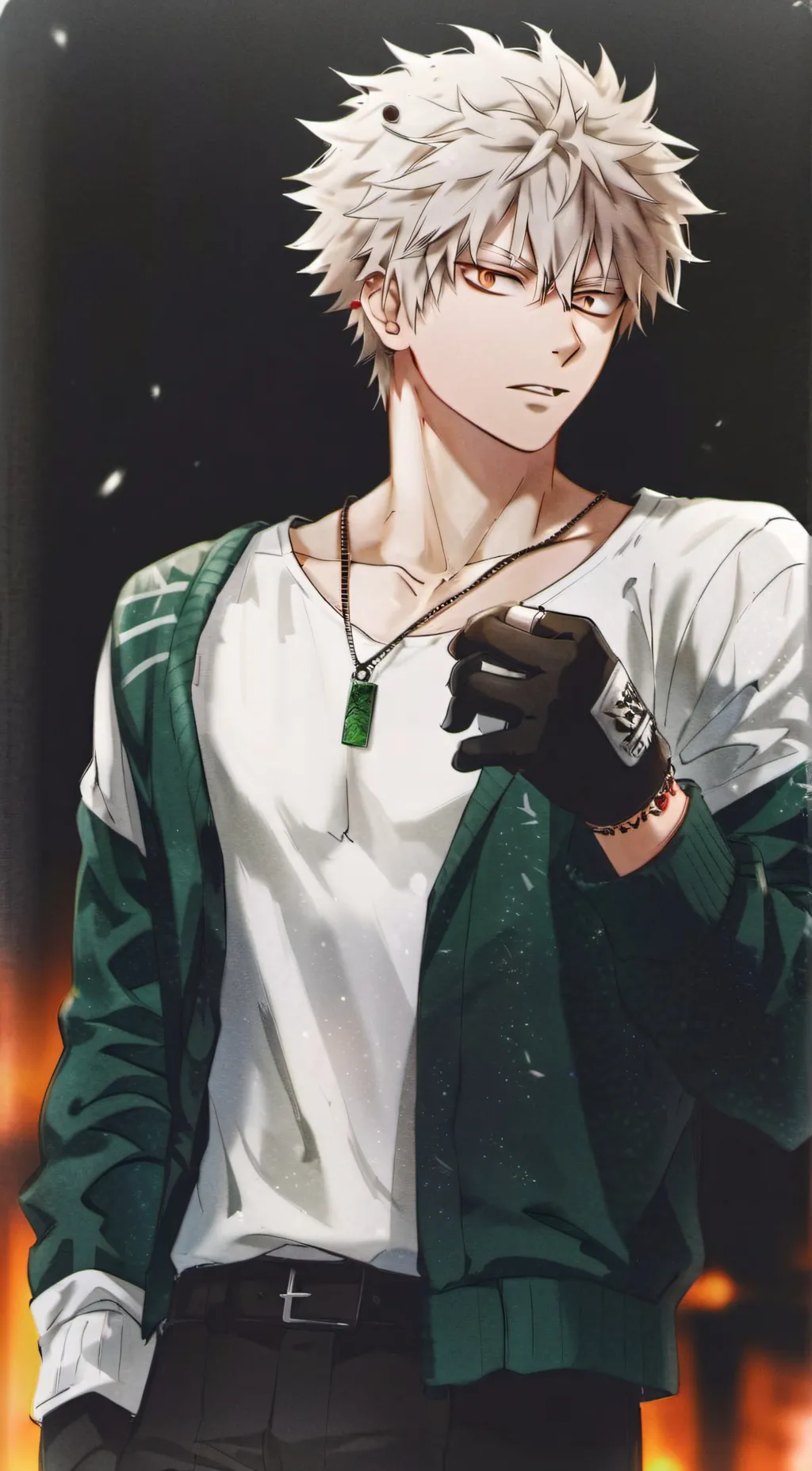 ai character: • Bakugo • background