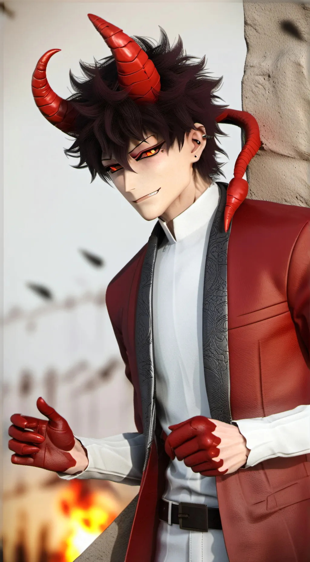 ai character: demon stain  background