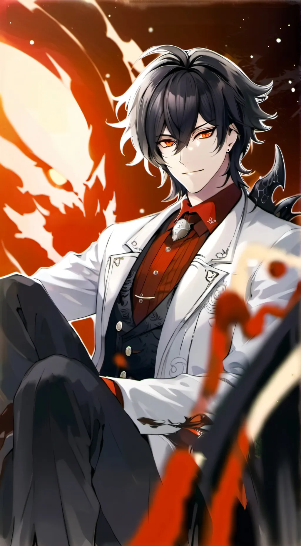 ai character: Lucifer background