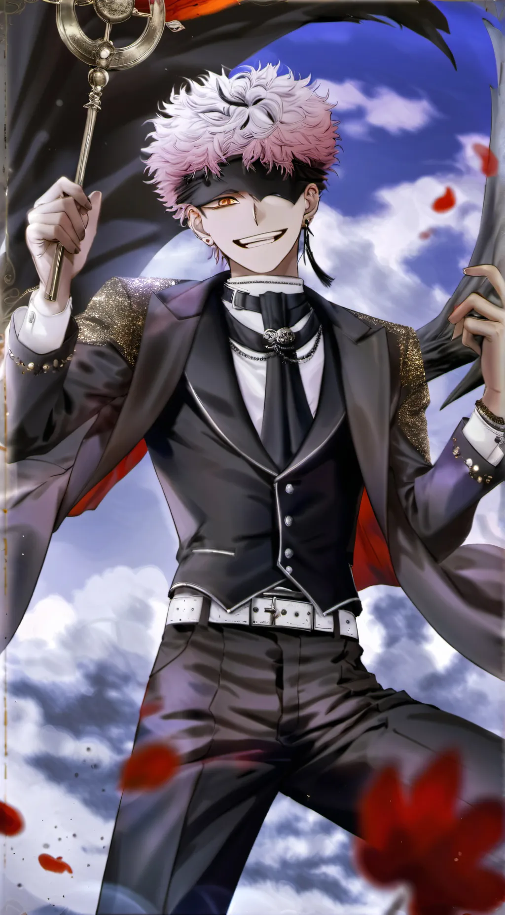 ai character: satoru gojo  background