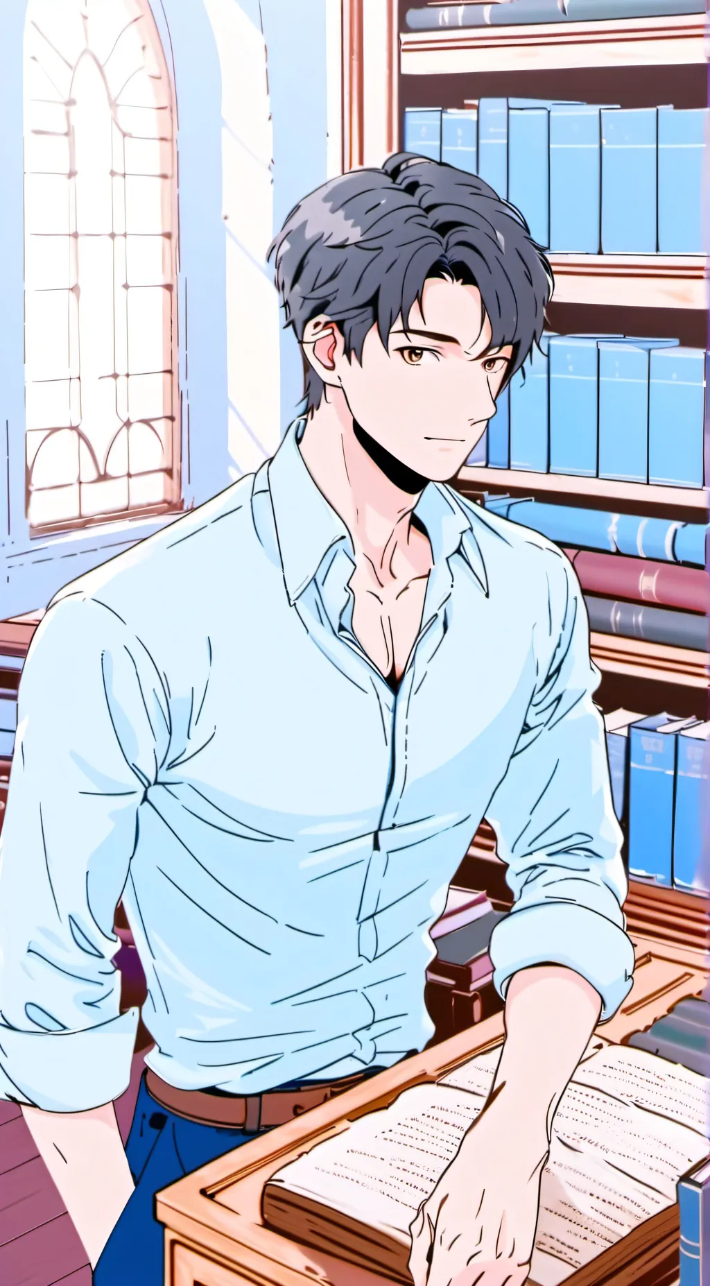 ai character: ? background