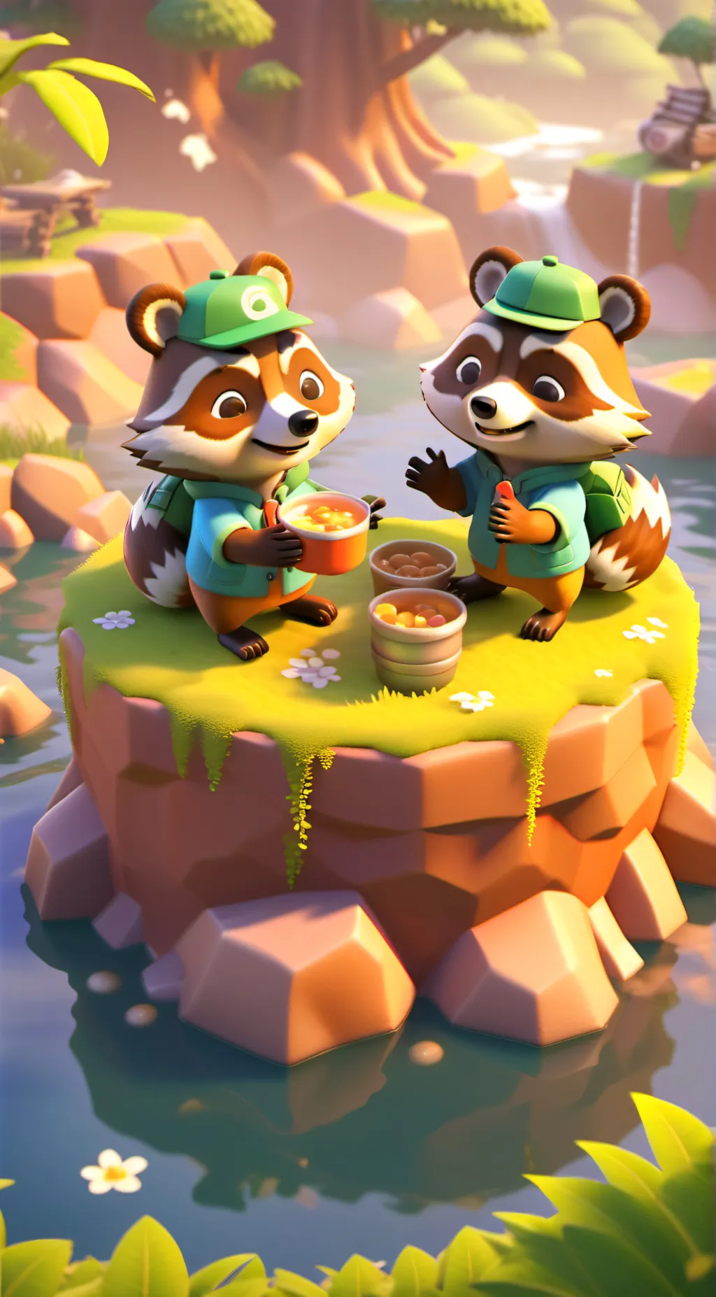 ai character: nooks cranny background