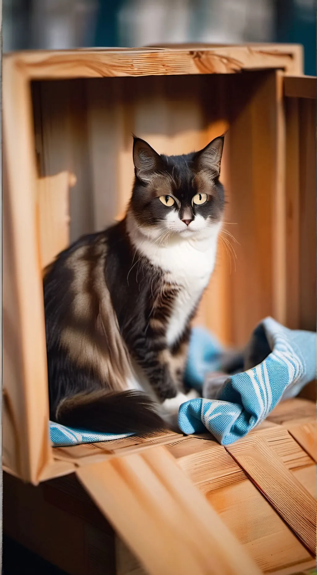 ai character: a mean cat background