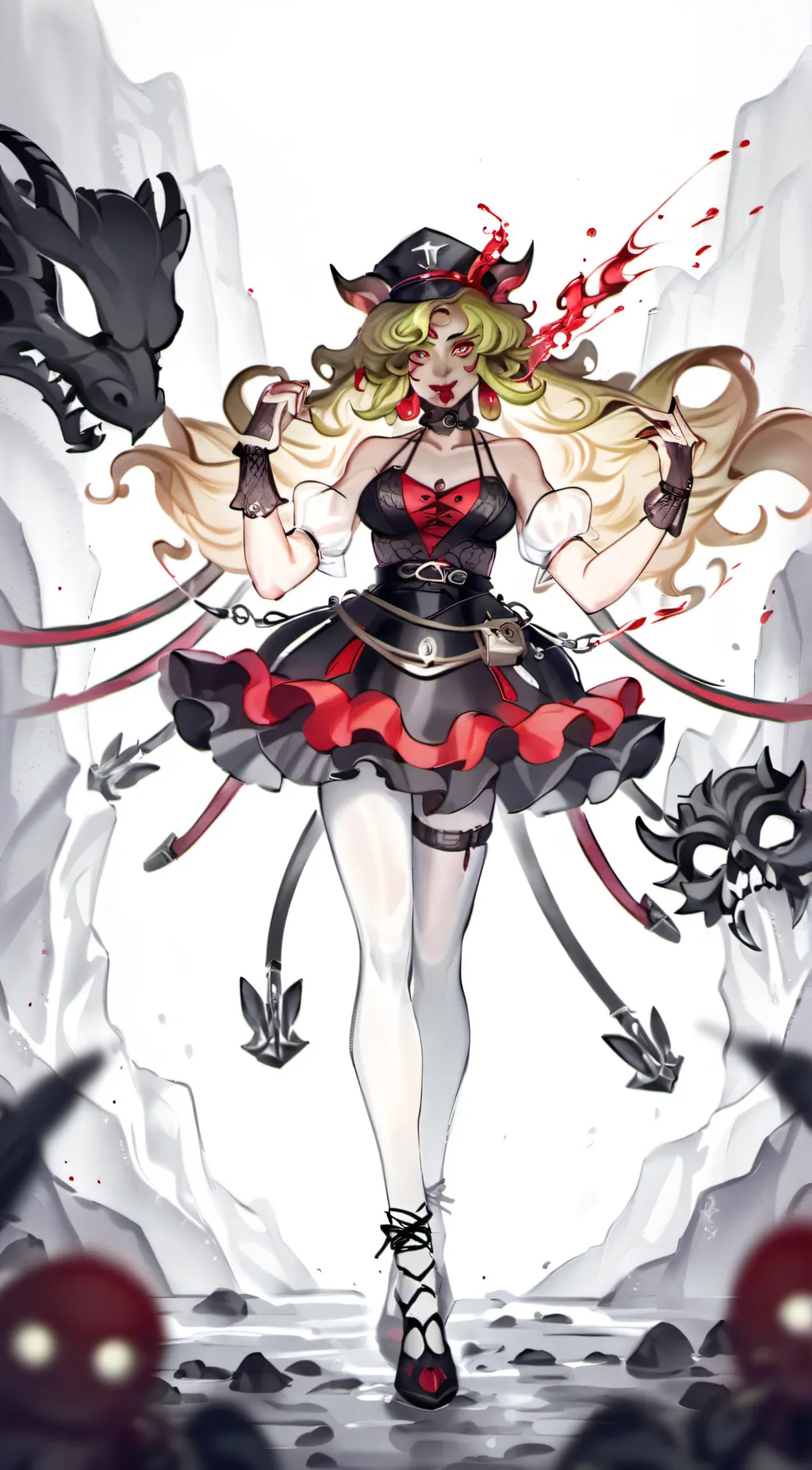 ai character: emerald k goldfire background