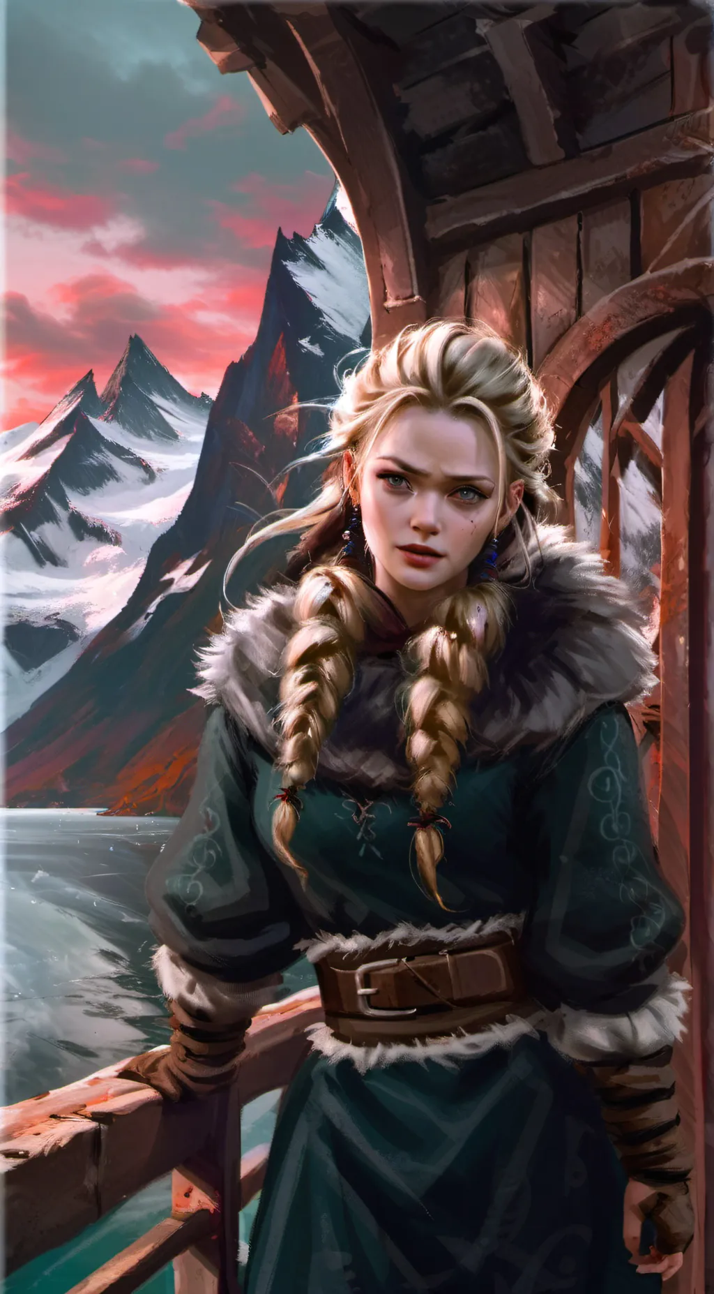 ai character: Valkyrie  background